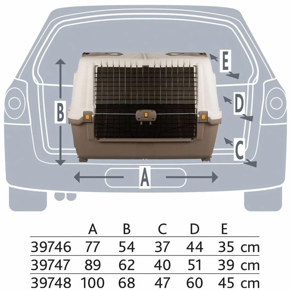 Skudo Car 100 Caisse de Transport Taupe Sable 100 x 68 x 60 cm