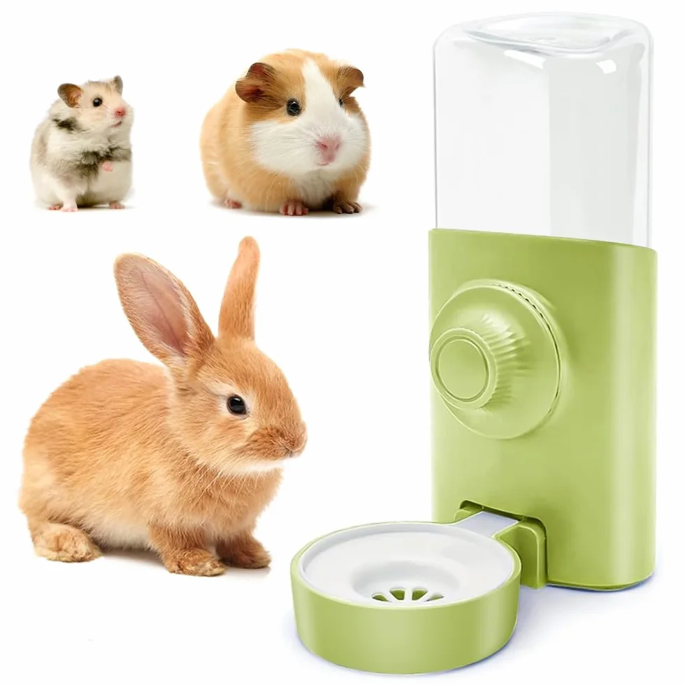 Distributeur d'eau automatique pour lapin 600 ml suspendu vert