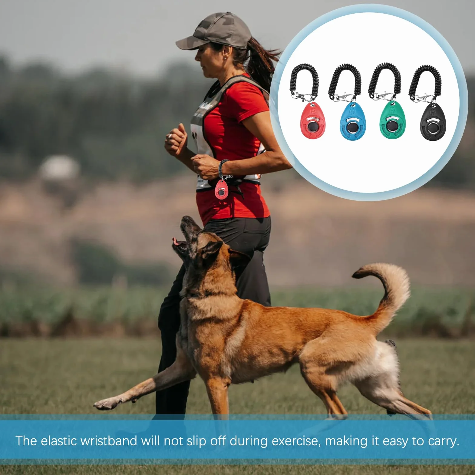 4 PCS Clicker de Chien,Clickers pour Chien,Clicker de Dressage pour Animaux de Compagnie avec Dragonne,Clickers de éducation Formation,Professionnel Clicker Chien Dressage pour Chien,Chat,Cheval.