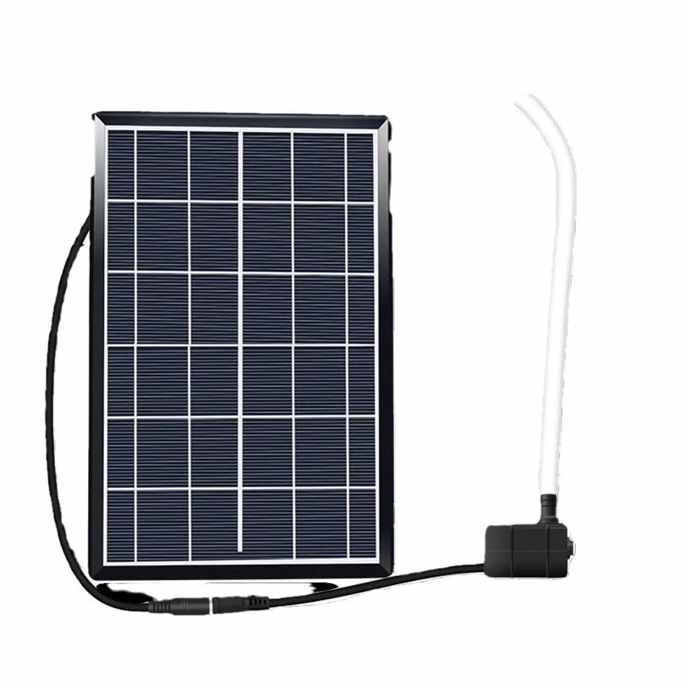 HpLive Pompe solaire pour étang 6W 9V 240L/h 2,5M