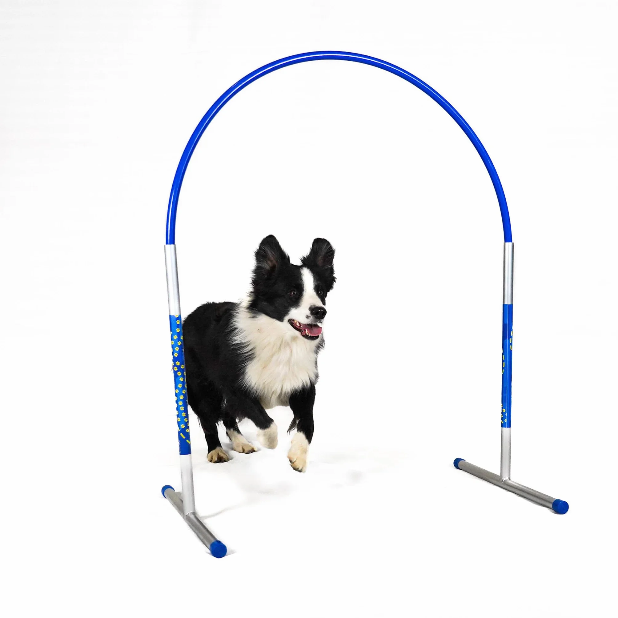 Callieway Hoopers Agility Hoops Lot de 6 cerceaux en aluminium Bleu