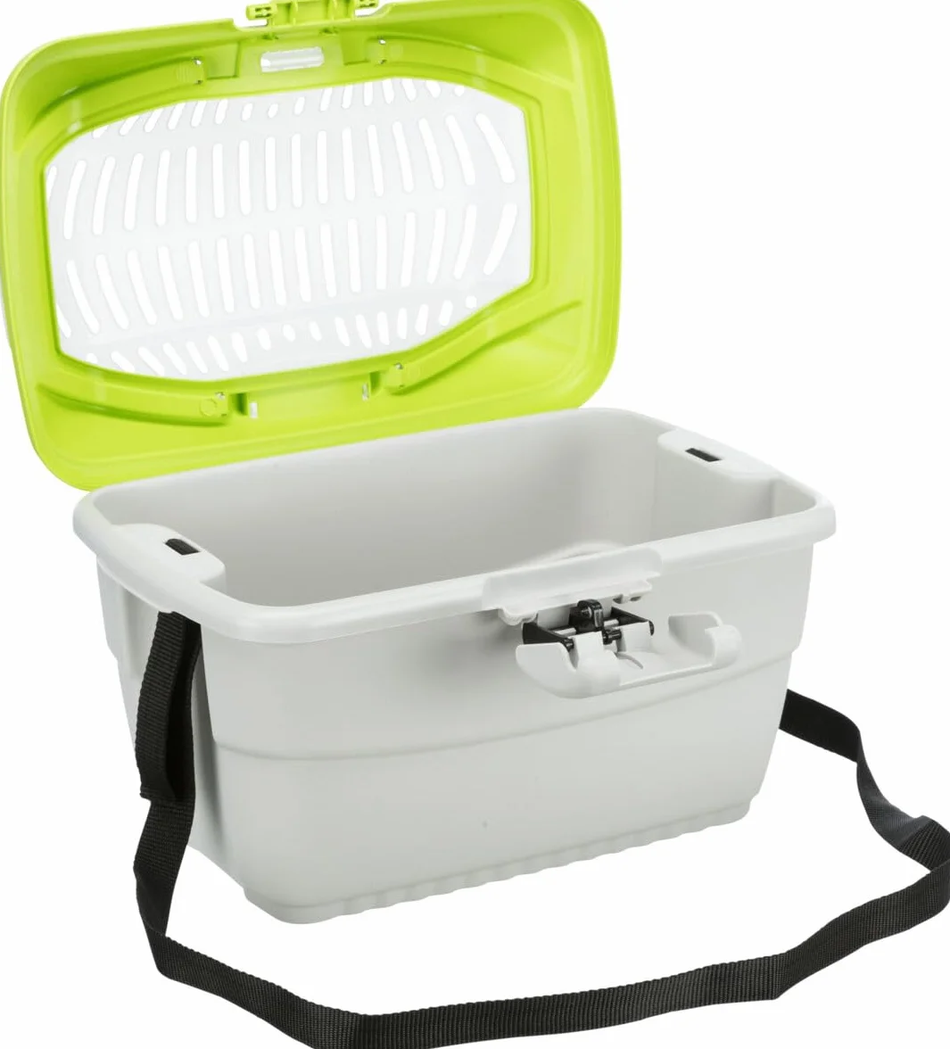 Trixie Mini Capri Boîte de Transport 40 x 22 x 30 cm Gris Clair/Vert