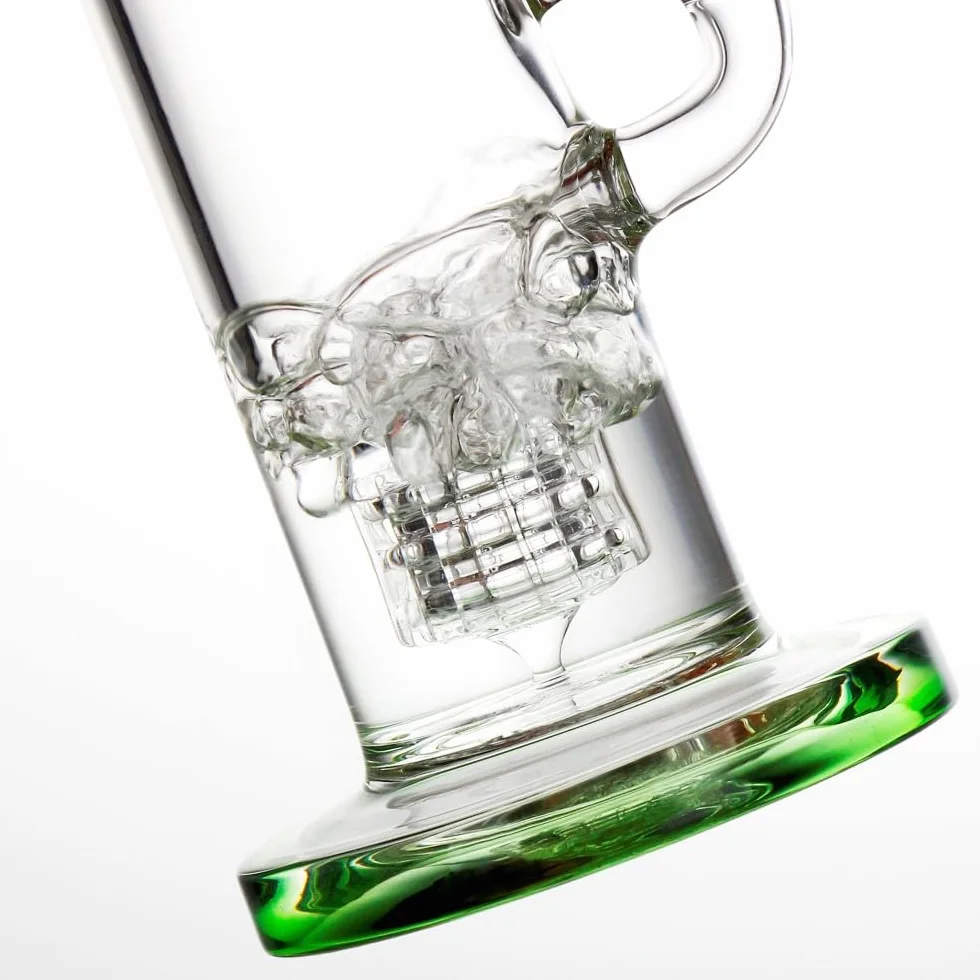 Bong en Verre avec Cage à Oiseaux, Pipe à Eau 21 cm, Bol 14,5 mm