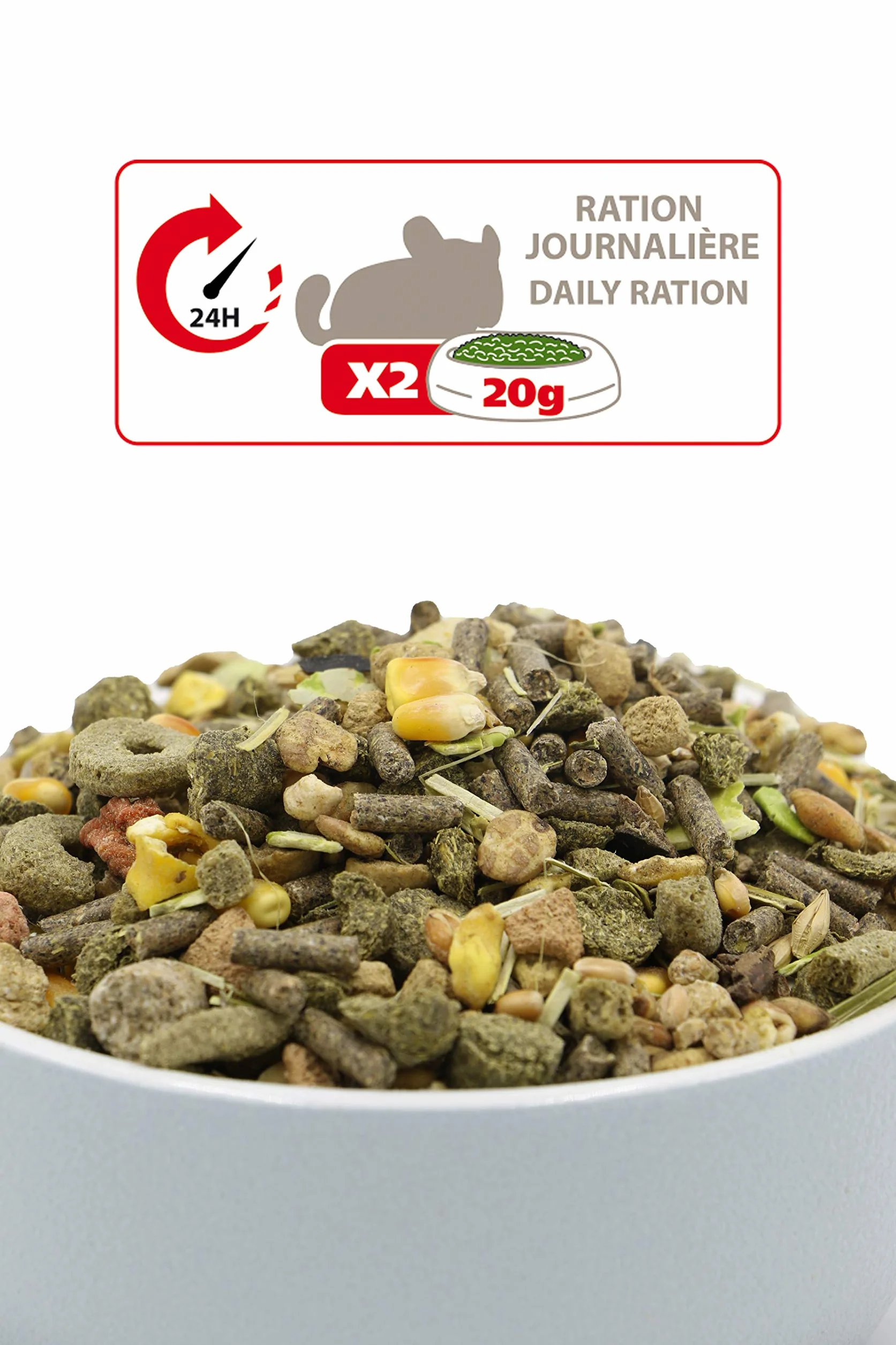 Nutri'Expert Nourriture pour Chinchilla Mélange Premium Varié 800g