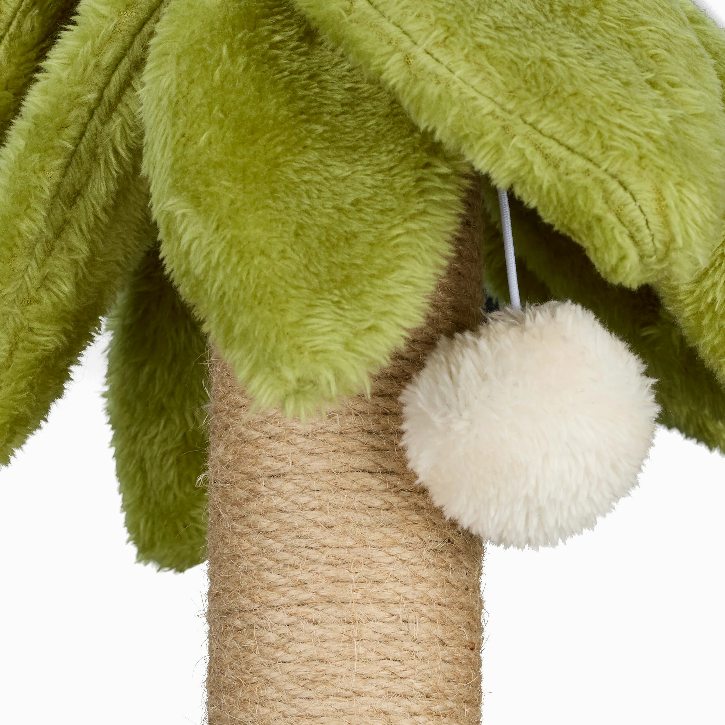 Relaxdays Griffoir pour Chat en Forme de Palmier, HxD : env. 54x31 cm, Tronc à gratter en Lin, avec Balle, Multicolore