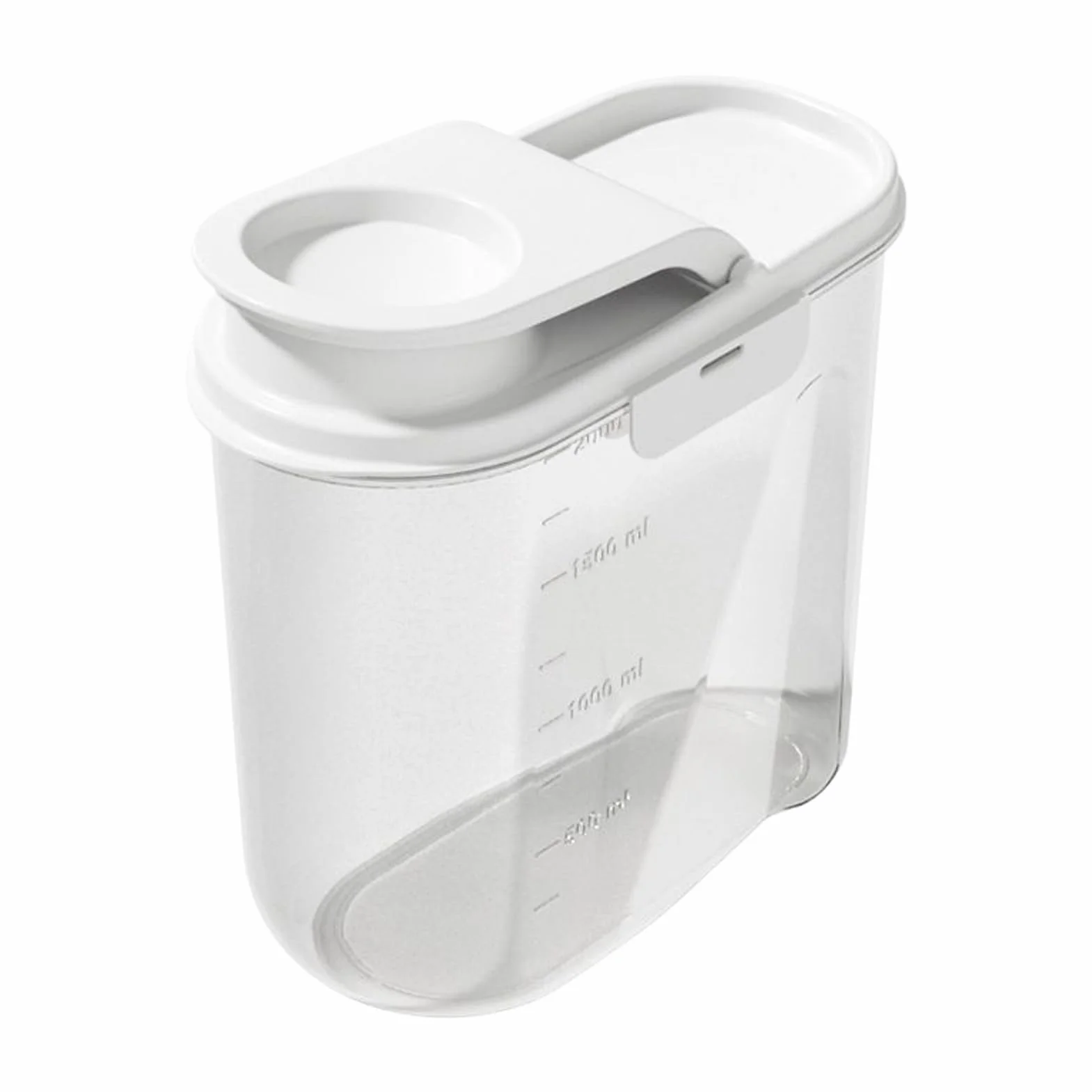 Boîte De Rangement Pour Nourriture De Chat - Récipients pour Croquettes avec Couvercles Étanches | Bac Organisateur 2L Avec Couvercle Pour Garde-Manger Snacks Friandises Pour Chat Riz Céréales