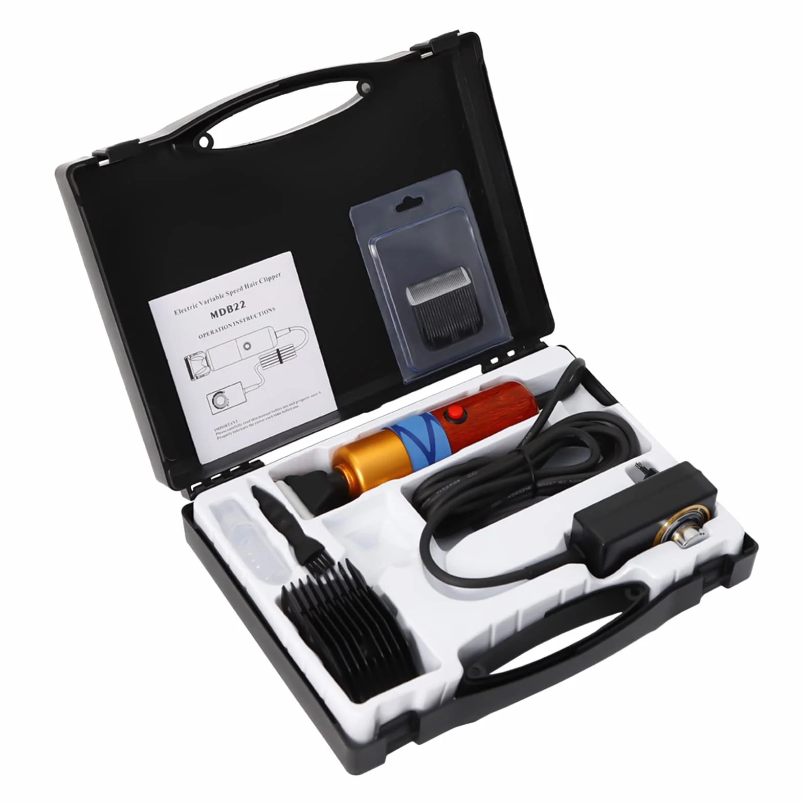 Tondeuse électrique 200 W pour mouton, animaux de compagnie, avec mallette