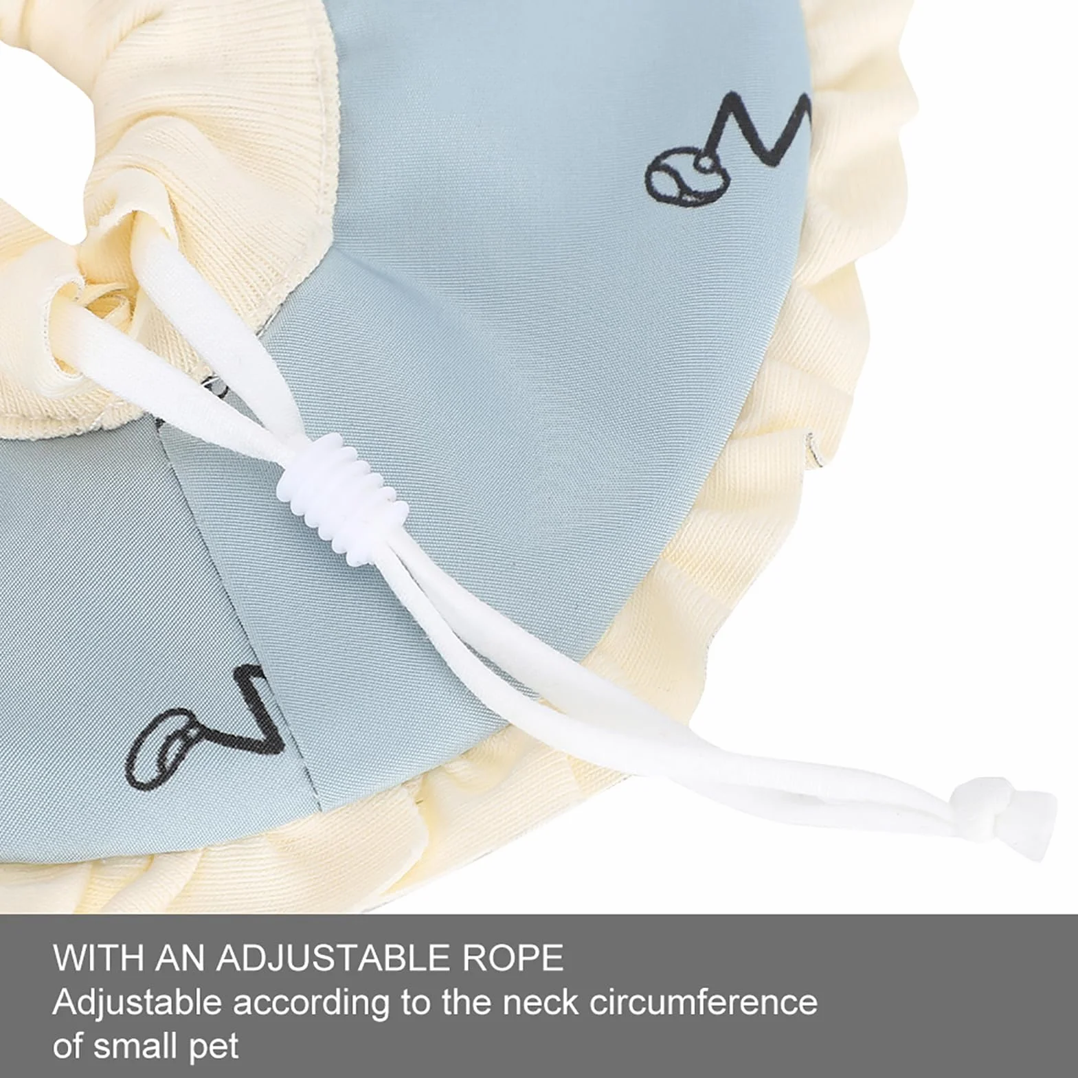 Elizabeth Circle Collier de Protection pour Lapin Cochon d'Inde, Collier de Récupération Réglable pour éviter L'aggravation des Blessures, adapté aux Petits Animaux de Compagnie, en