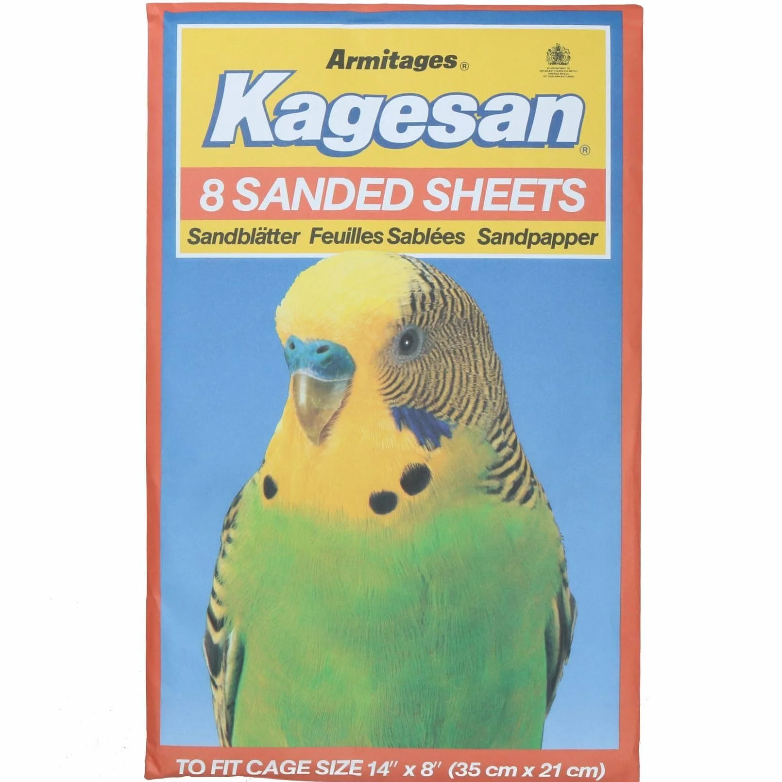AB Tools Lot de 24 feuilles de papier abrasif pour cage à perruches 21 x 35 cm