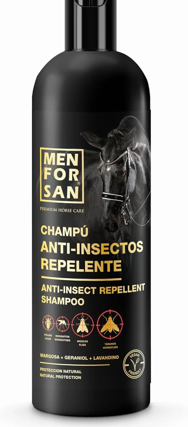 MENFORSAN Shampooing Répulsif Chevaux 1L Citronnelle Insectes