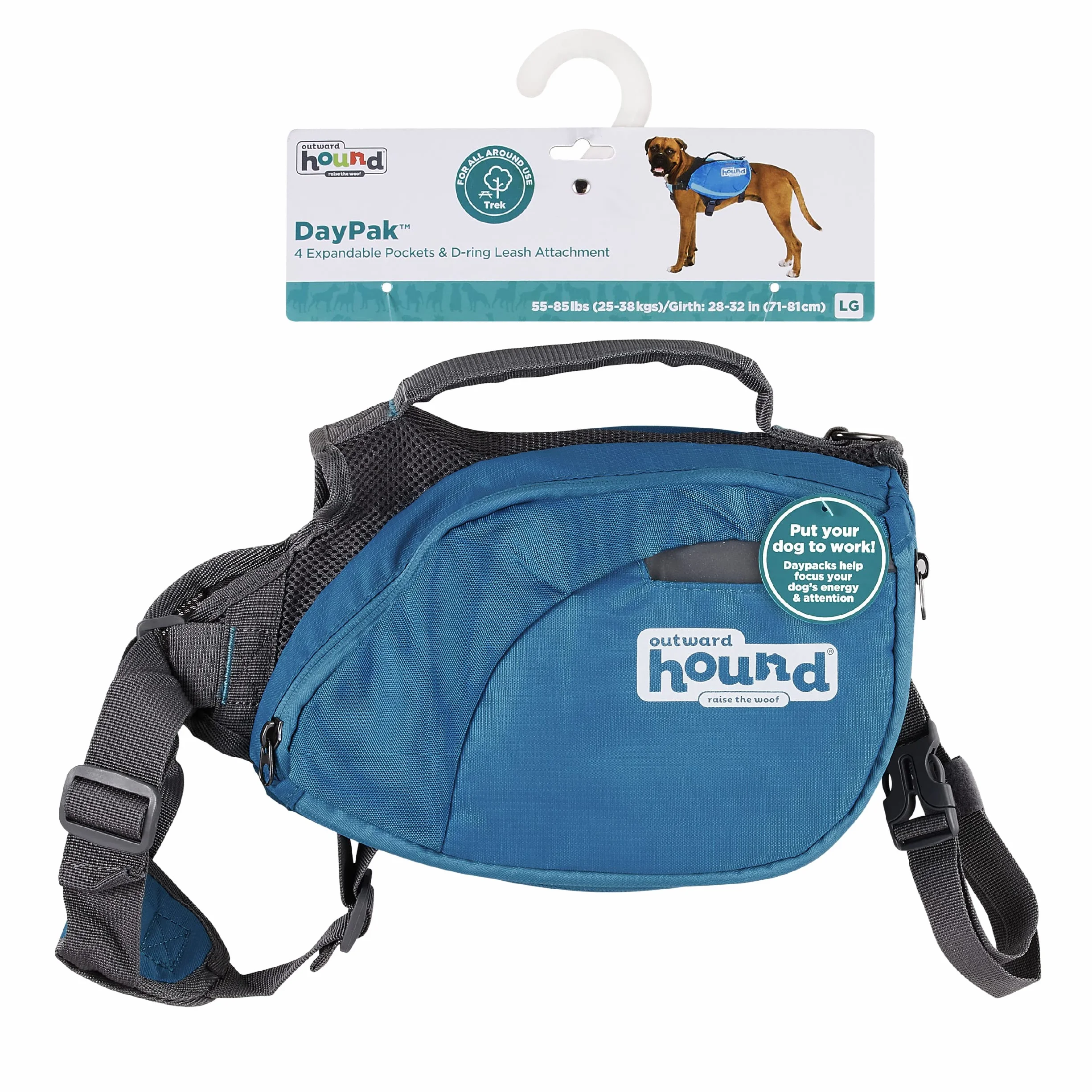 Outward Hound Daypak Sac à Dos pour Chien Grand Bleu