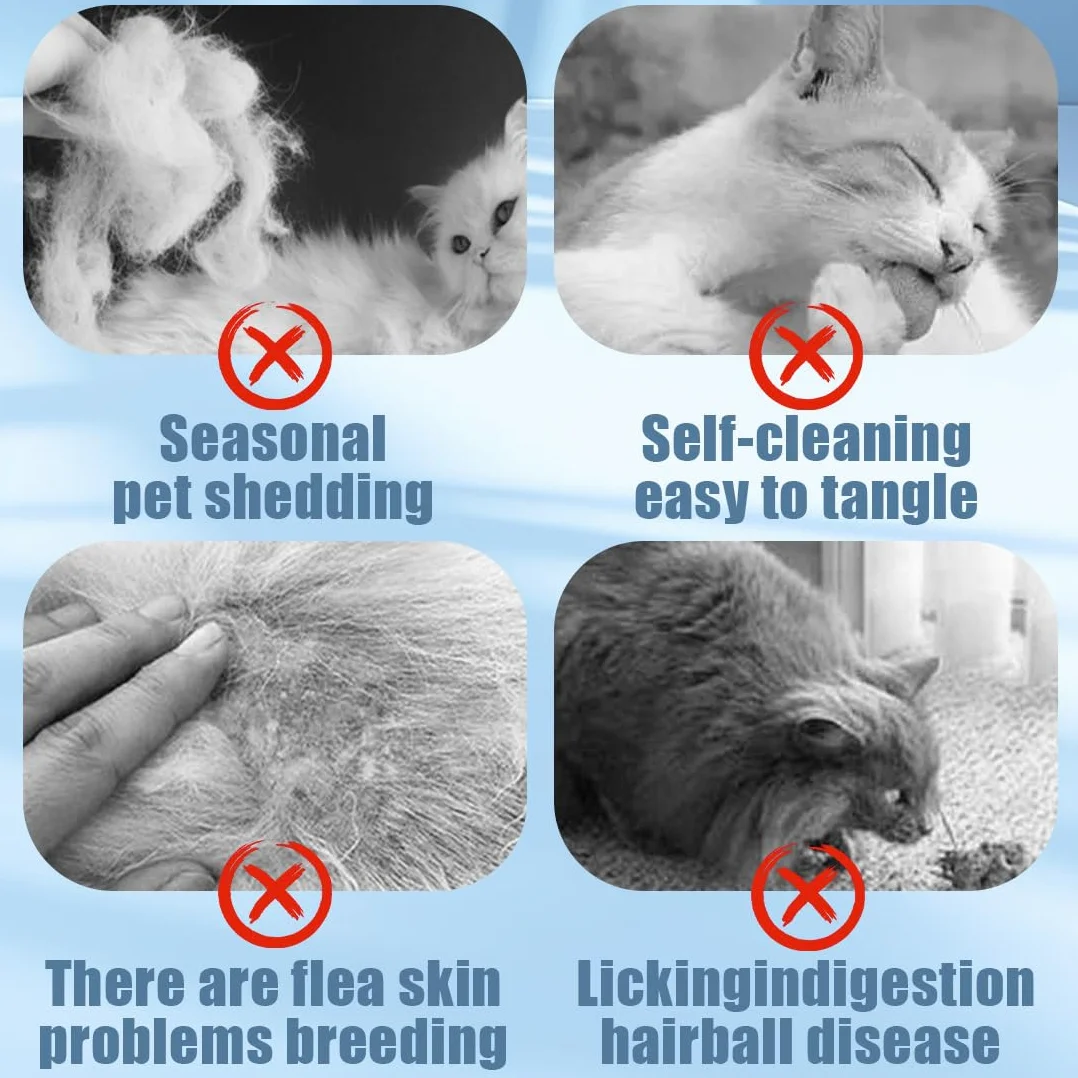 SULIUDAJI 3 Pièces Peigne Pour Chien Et Chat, Peigne Anti Puces Pour, Idéal Pour Poils Longs Et Courts, Démêle Et Nettoie, Durable Et Ergonomique, Convient À Tous Types De Poils