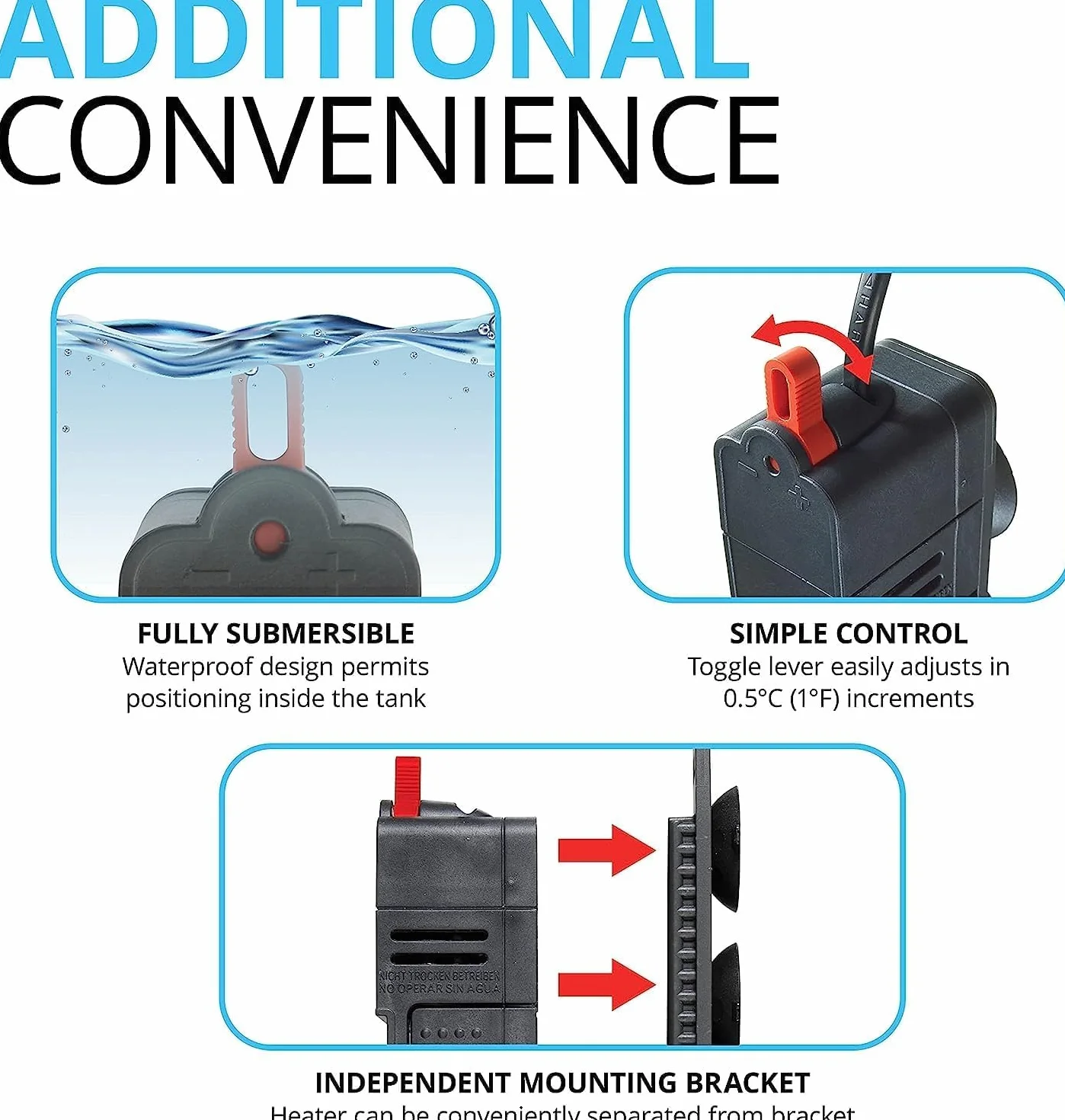 Fluval Chauffage pour Aquarium 200 W jusqu'à 250 L