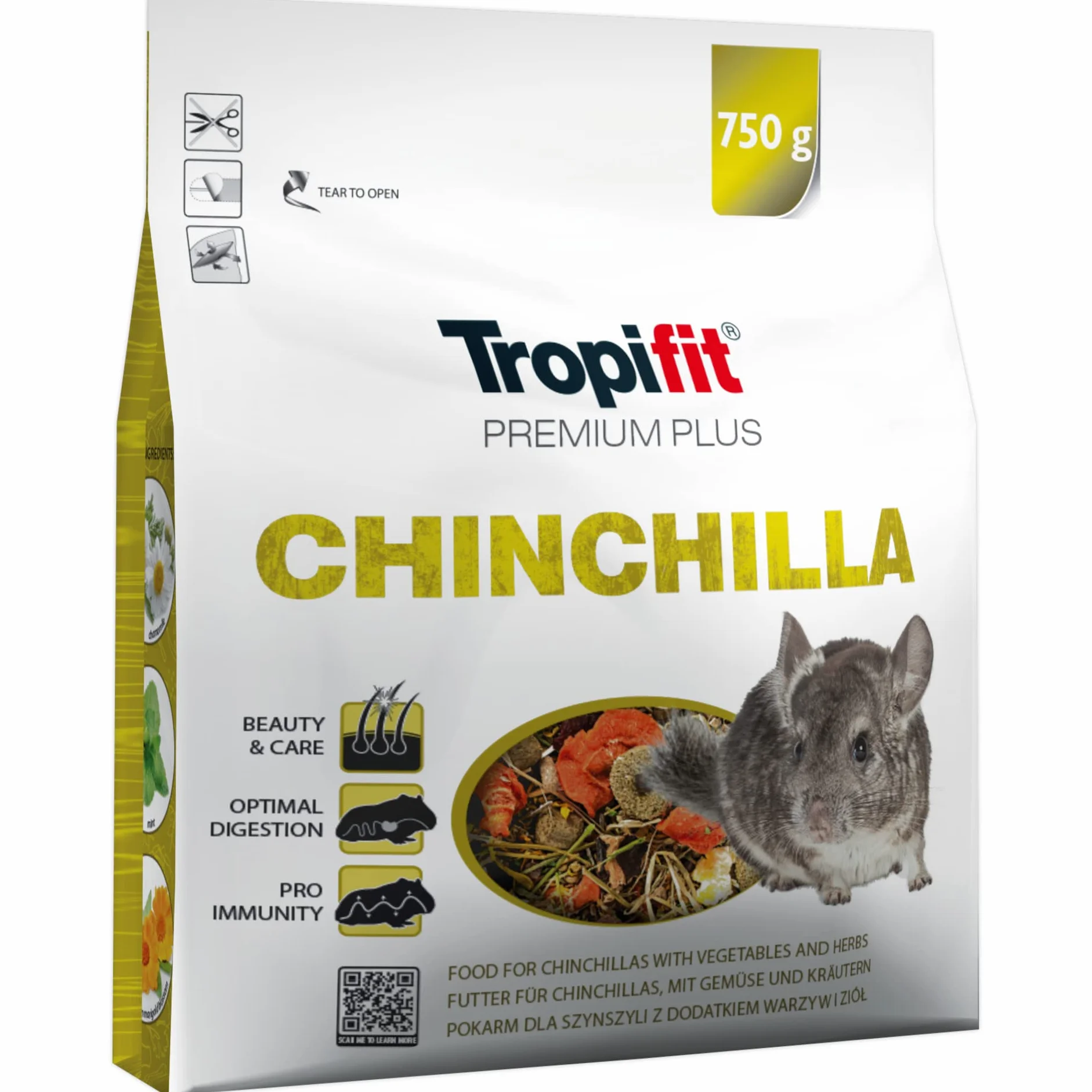 CHINCHILA Premium Plus 750g Aliment Complet pour Chinchillas