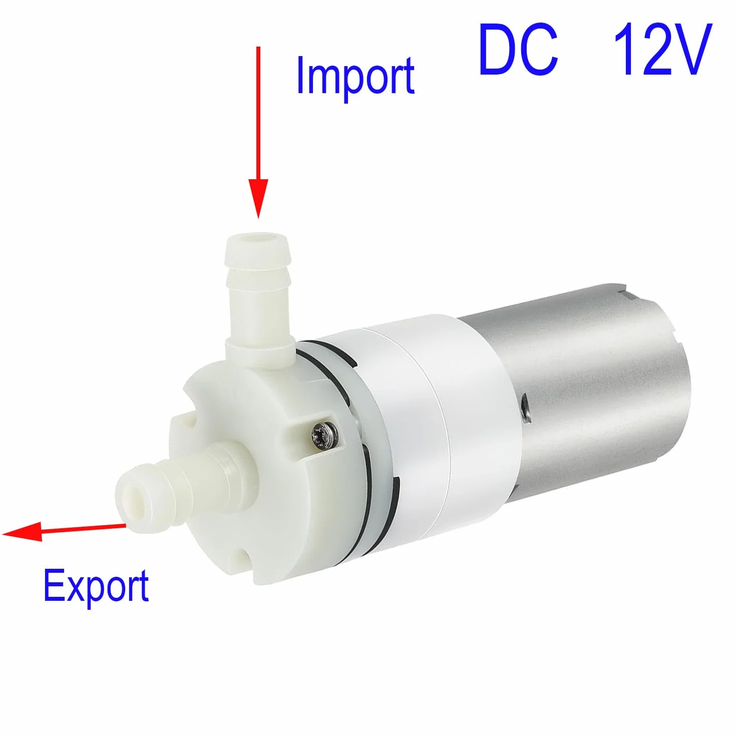 Pompe à Vide électrique 12V DC 370 Mini Pompe à Eau à Membrane auto-amorçante pour Aquarium Water Cooling