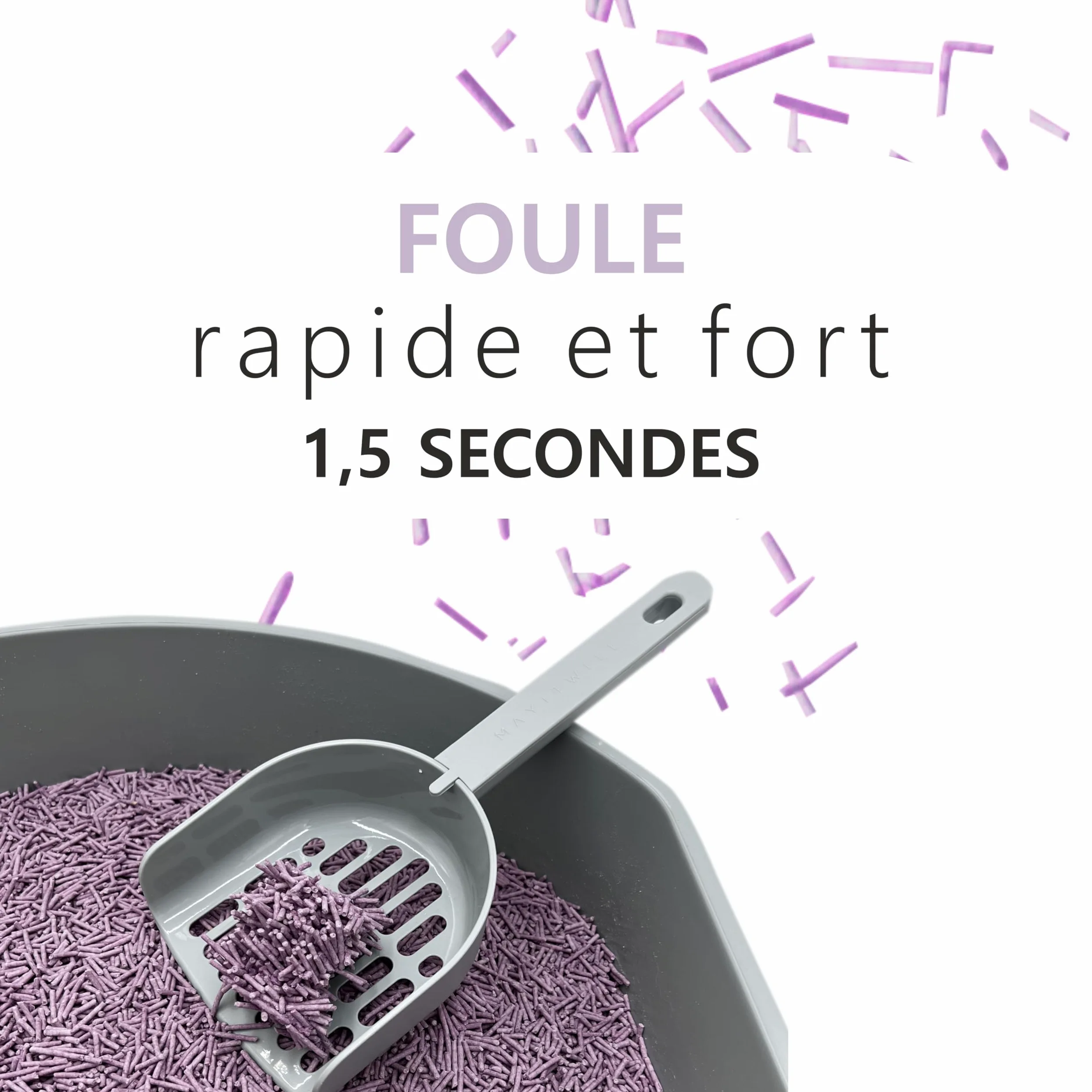 Litière de tofu pour chats (18 L/7,5 kg) - Naturel et biodégradable - Agglomérant instantané, faible en poudre, contrôle des odeurs durable, ultra absorbant, jetable dans les toilettes