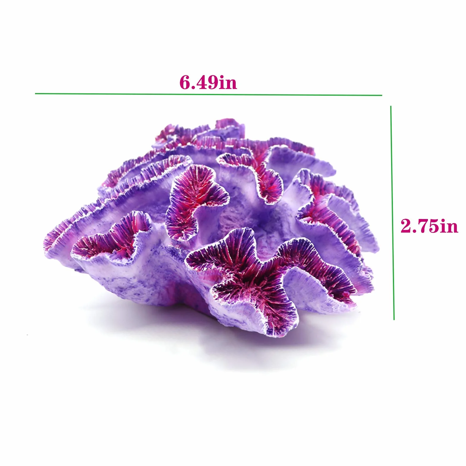 Besimple Ornements coralliens pour Aquarium Violet