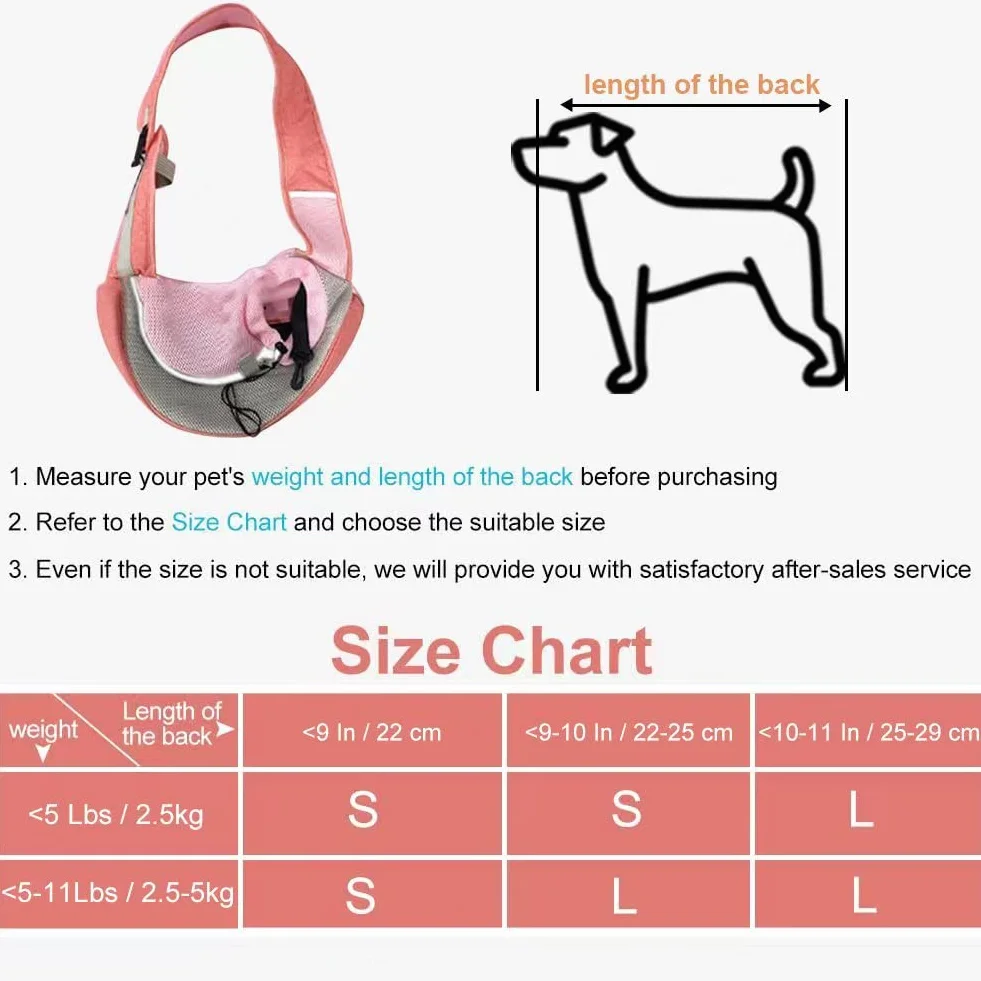 FEimaX Sac de Transport pour Chien, Sac à Bandoulière Mains Libres Petit Animal avec Sangle Réglable