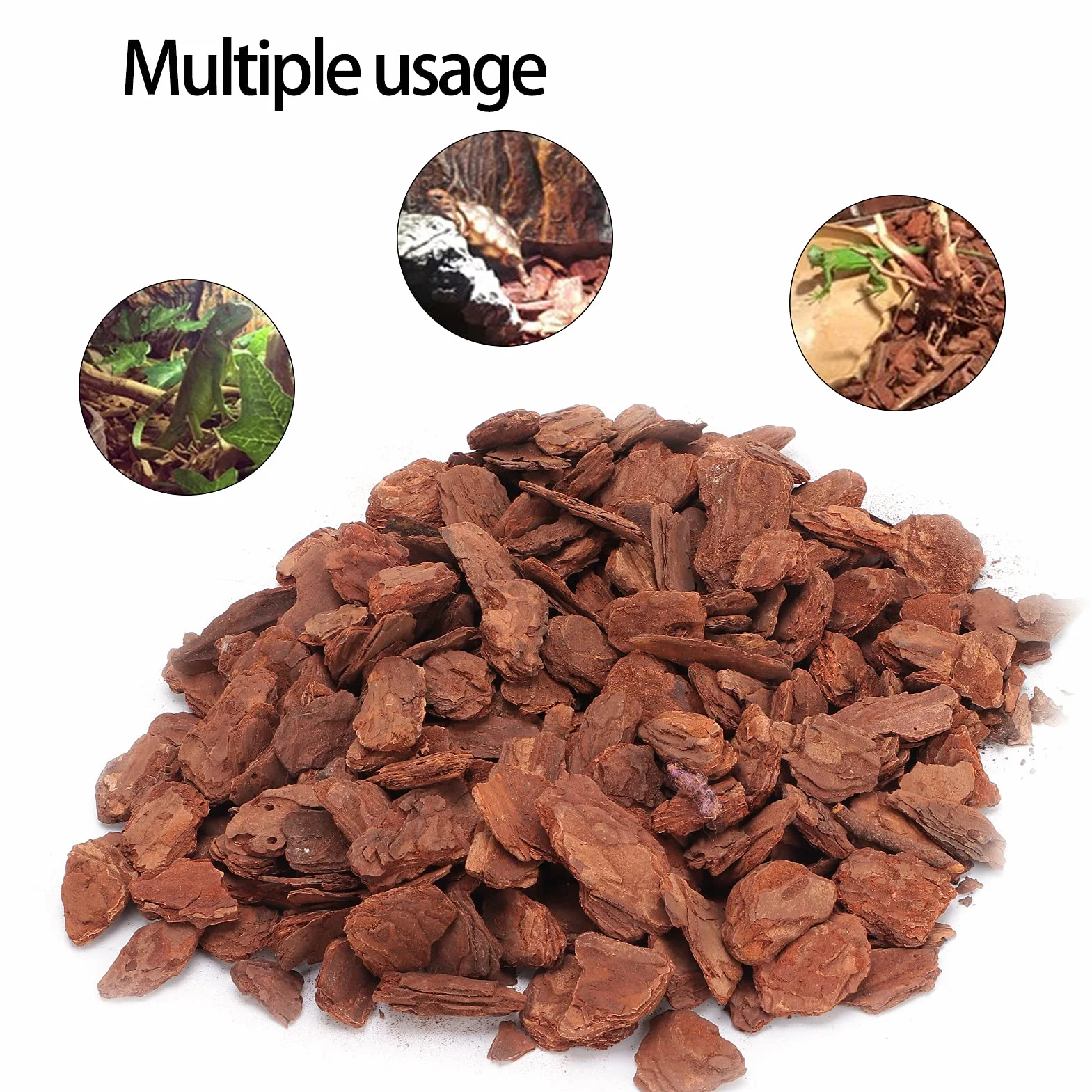 250G Écorce de Pin pour Reptiles Substrat Naturel Granulés Fins Terrarium