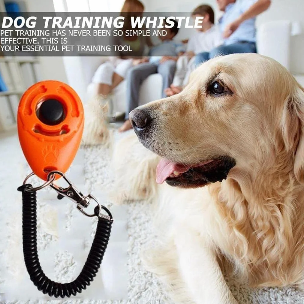 PULABO Clicker d'entraînement avec dragonne pour Chien Chat Cheval utile