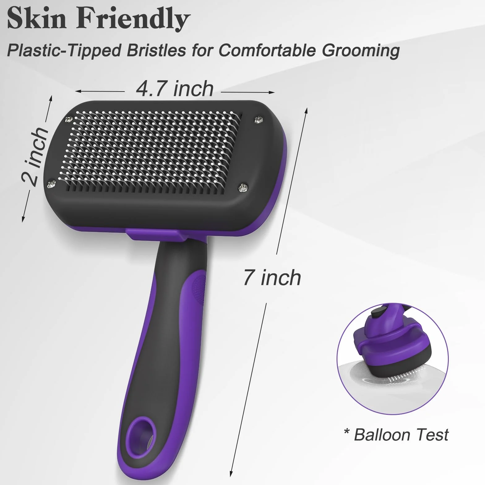 Brosse lissante autonettoyante pour chiens et chats toilettage doux anti-perte anti-épilation