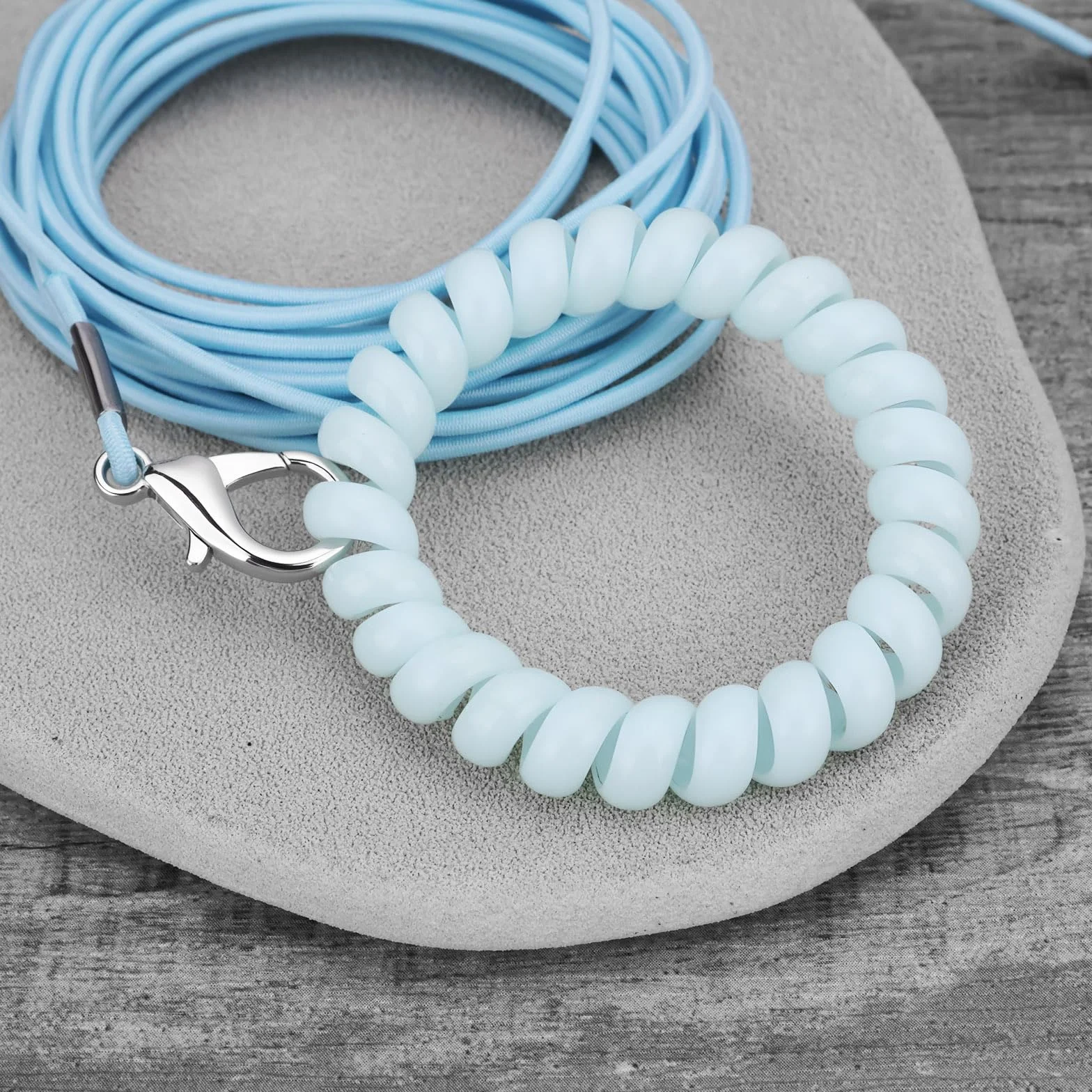 Harnais pour oiseaux avec anneau 4 # Bleu 3 m