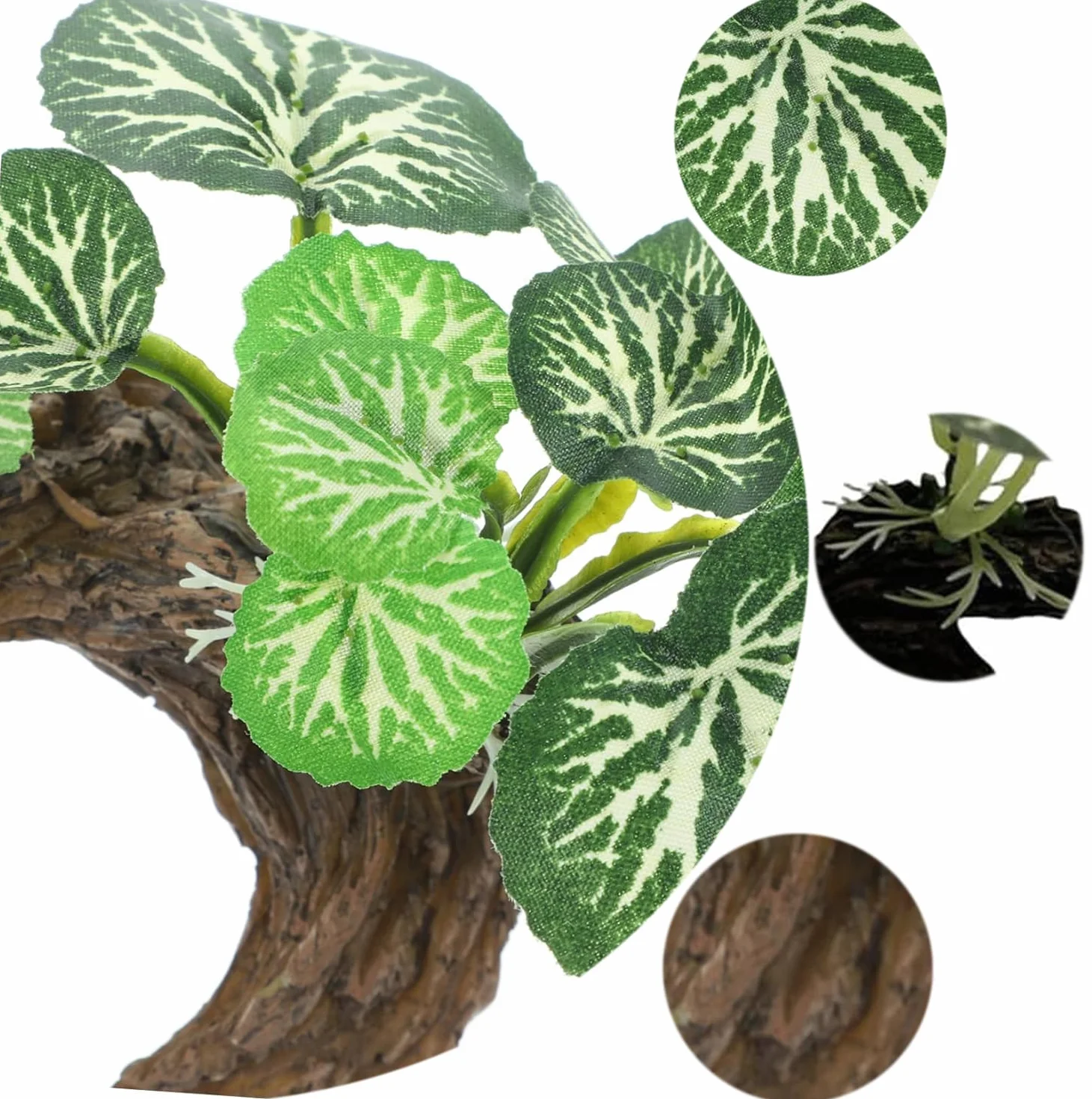 Plantes Artificielles D'aquarium Ornement Terrarium Reptile Vigne D'aquarium Faux Reptile