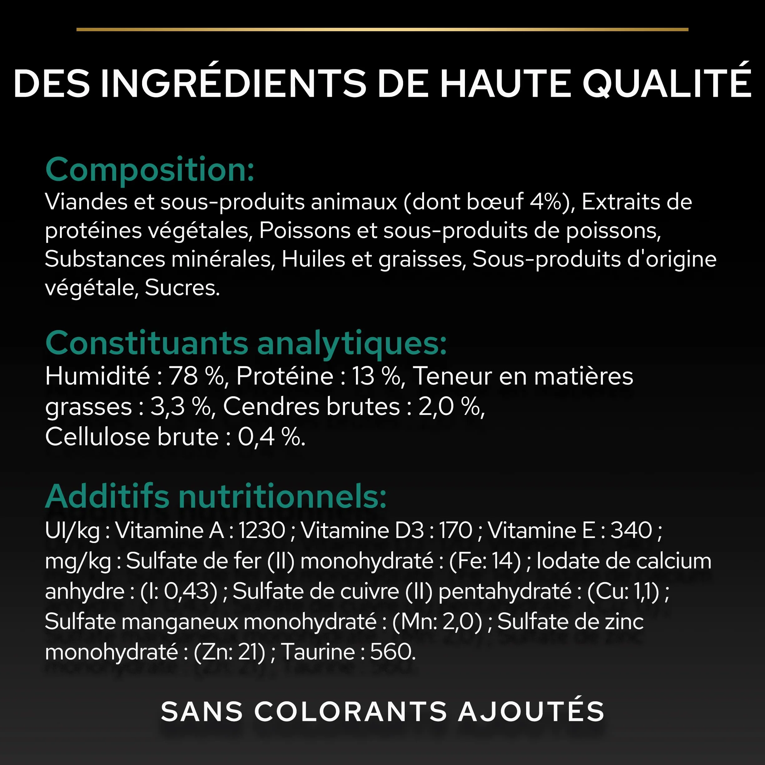 PRO PLAN Adult STERILISED MAINTENANCE Boeuf Sauce 10x85g