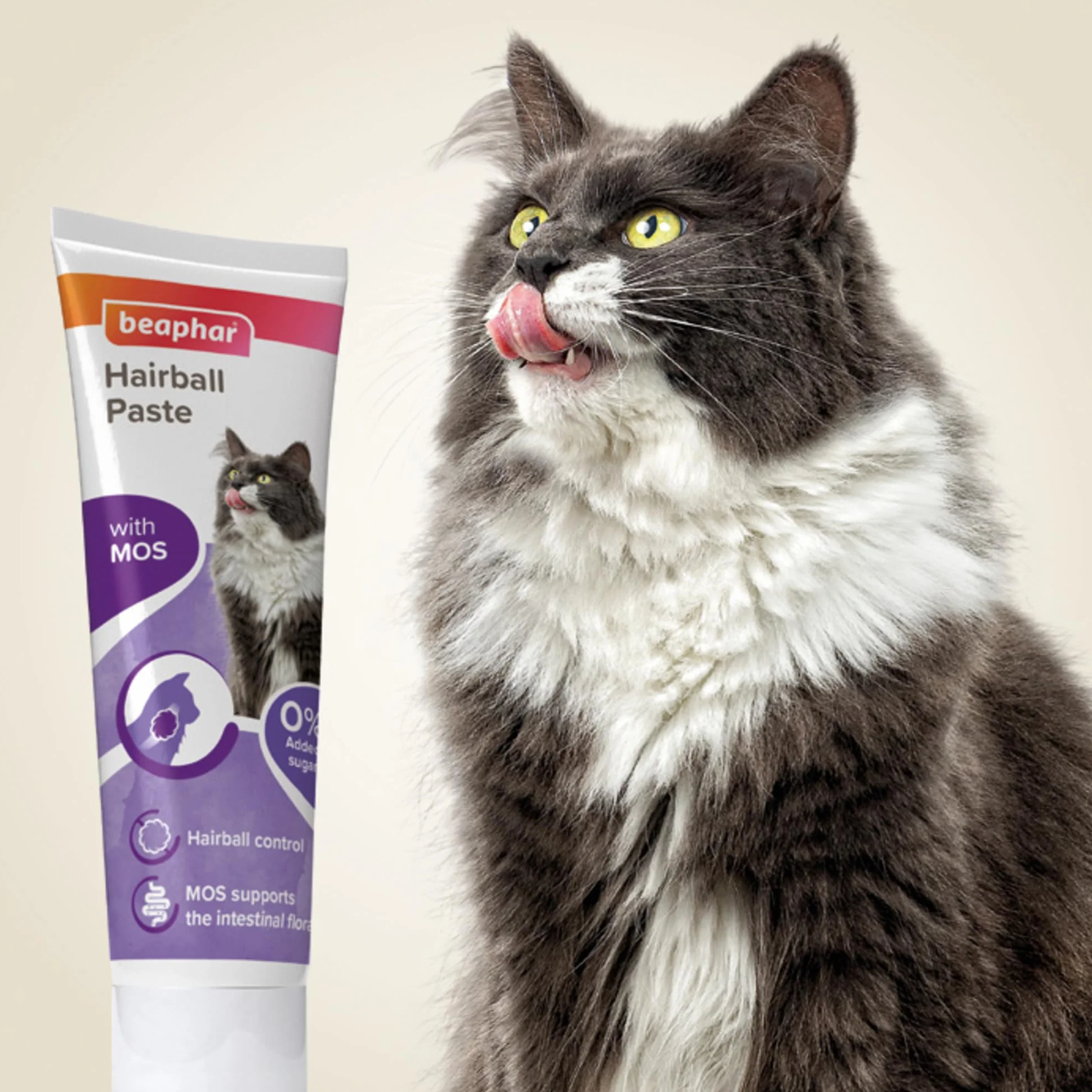 Beaphar Hairball Paste for Cats 2 in 1 100 g Pack of 2
