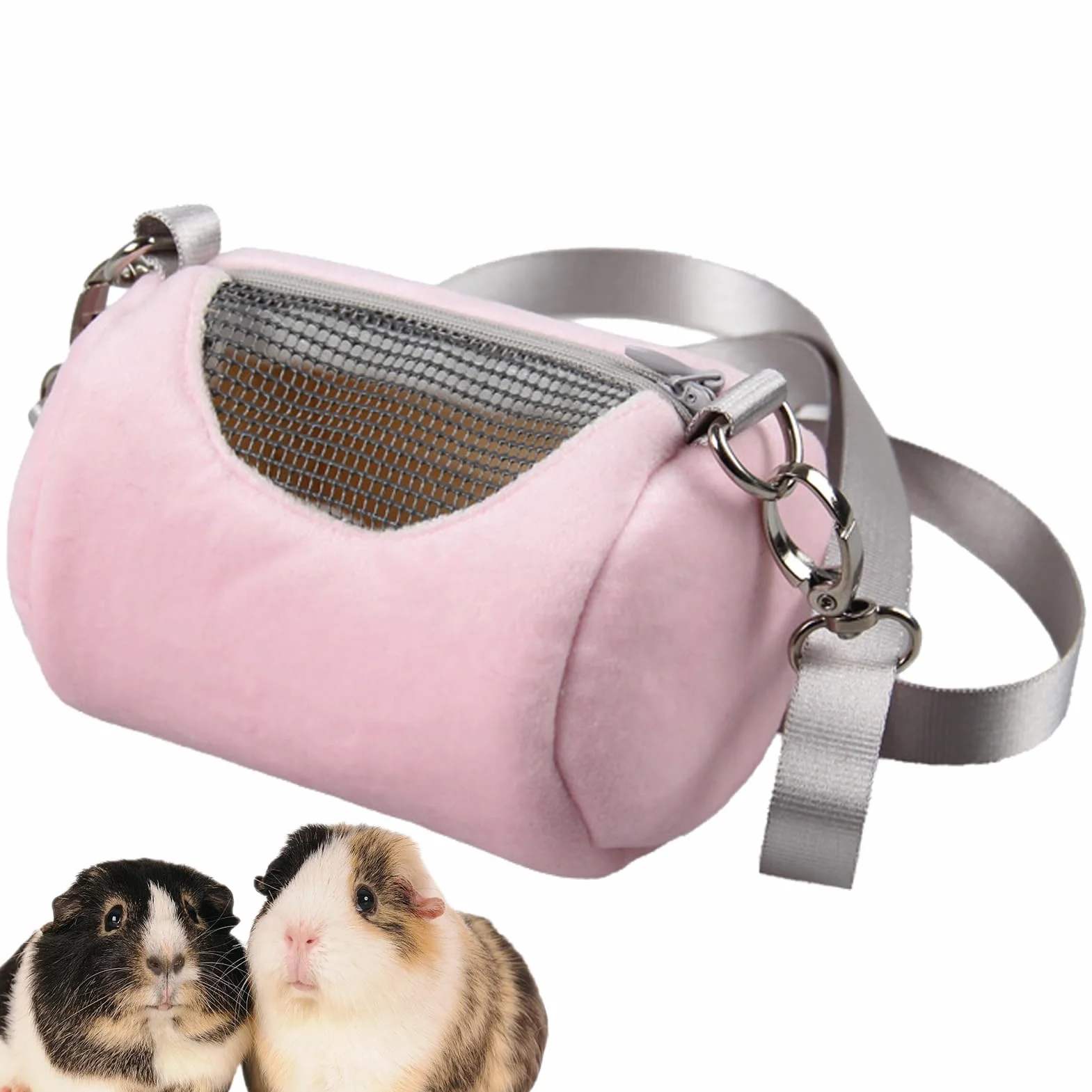 Sac de transport pour cochon d'Inde mobile respirant - Kit de voyage pour rongeurs et reptiles