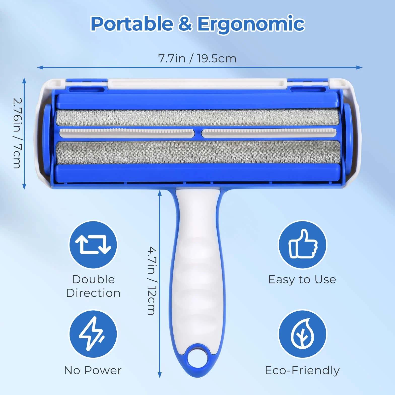 Brosse Anti Poils Chat Animaux Rouleau Poils Chien Brosse Magique Canapé Tapis