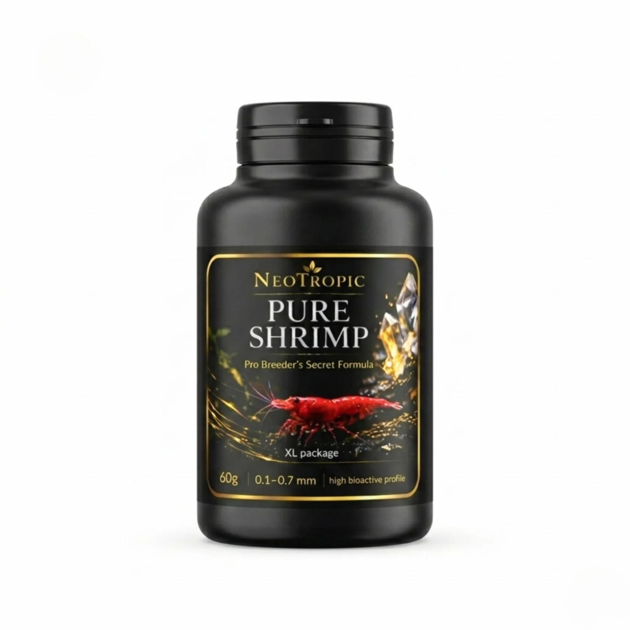 NEOTROPIC Pure Shrimp Pro Formula Nourriture Crevettes Aquarium Micro-granulés 60g