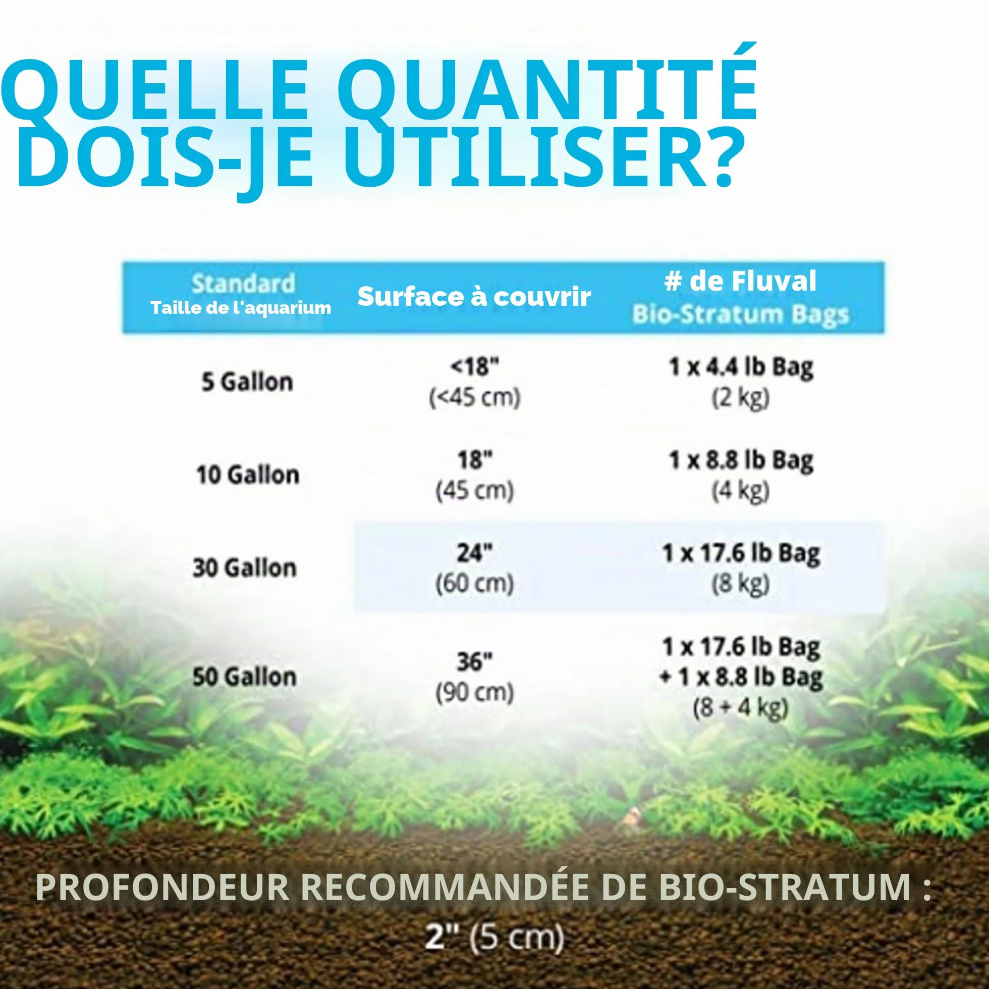 Fluval Bio Stratum Substrat volcanique pour Aquarium planté, 2 kg