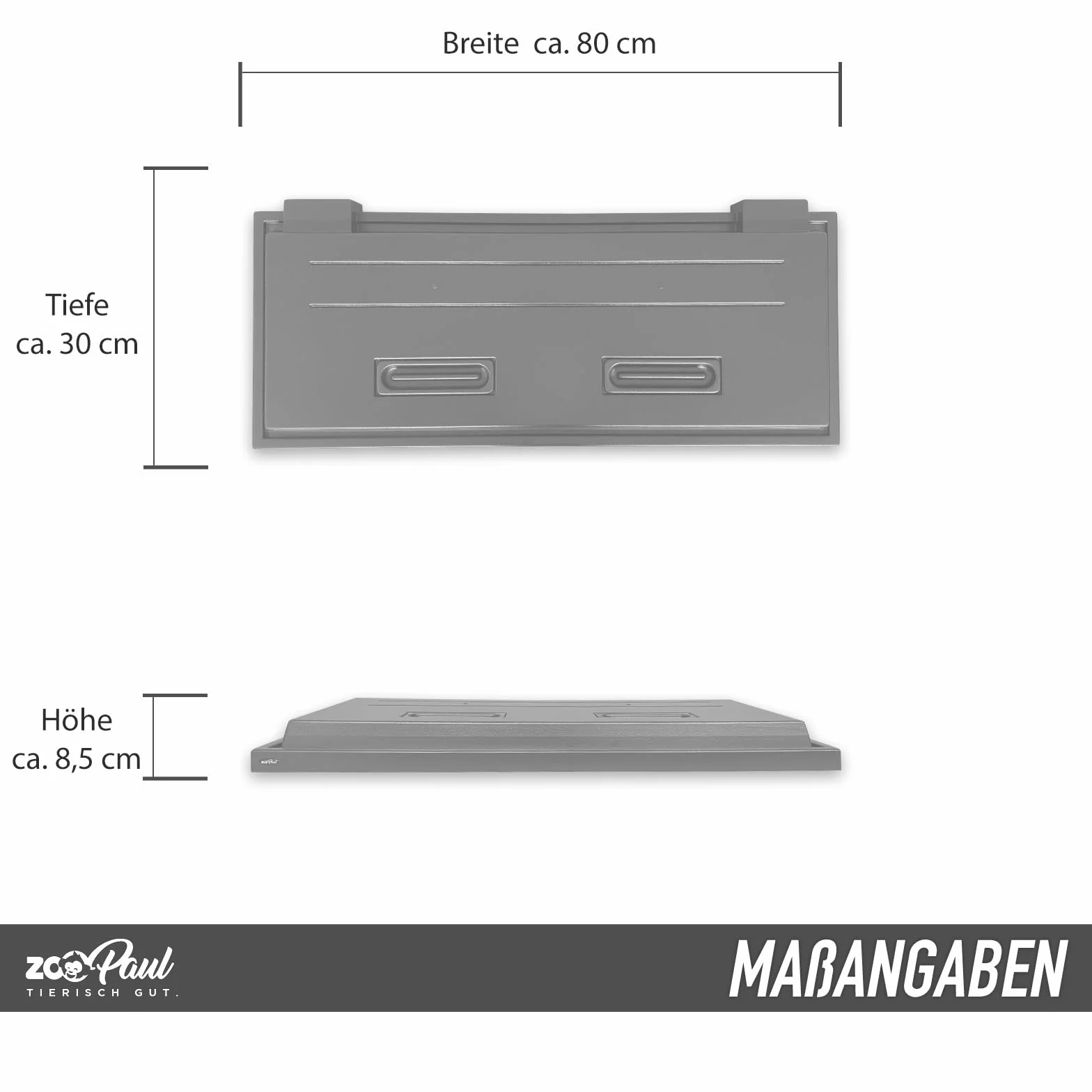ZooPaul Couvercle MLineLED 80 x 30 cm LED blanche