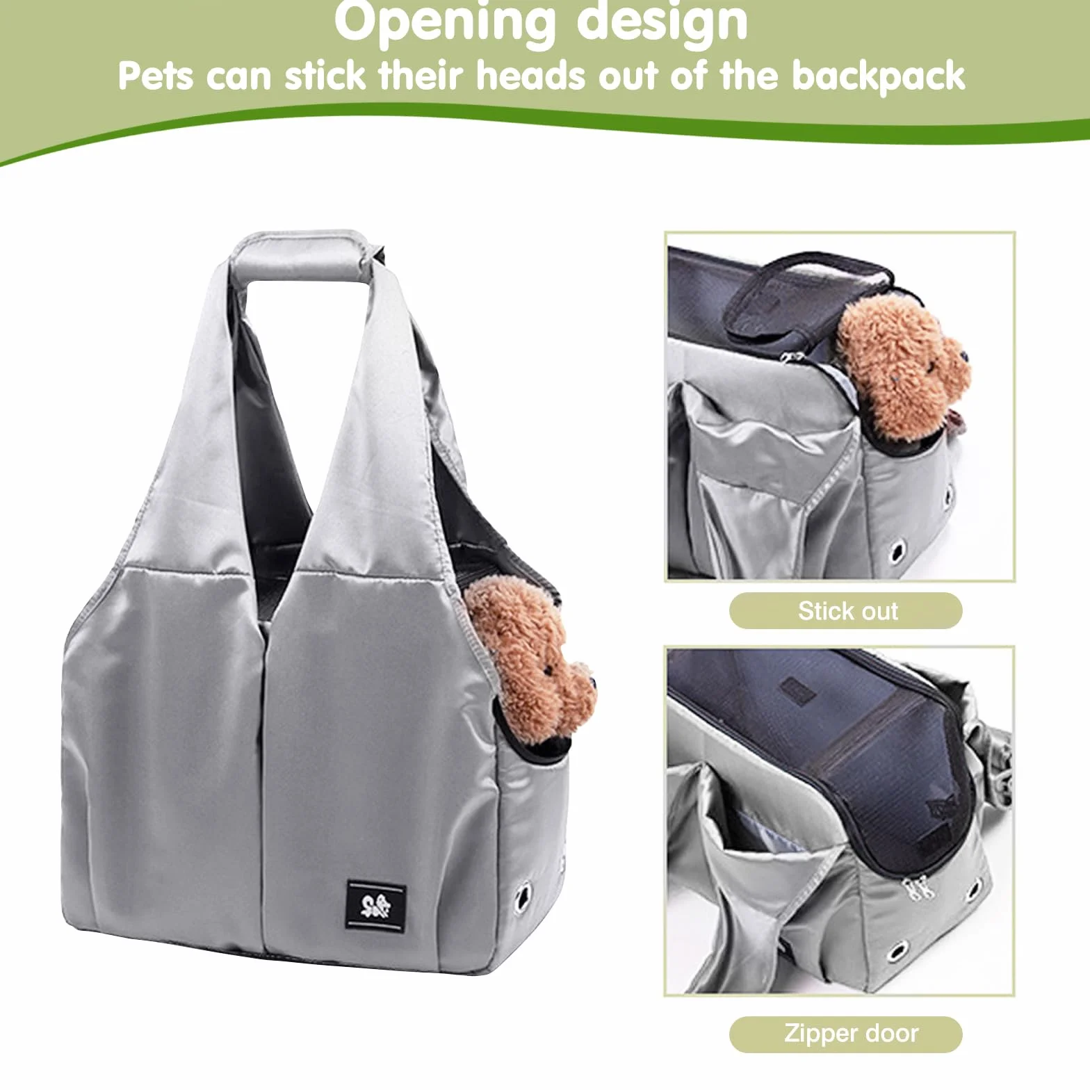 PETCUTE Sac Transport Chat Chien Respirant avec Tapis Solide et Sangle Sécurité
