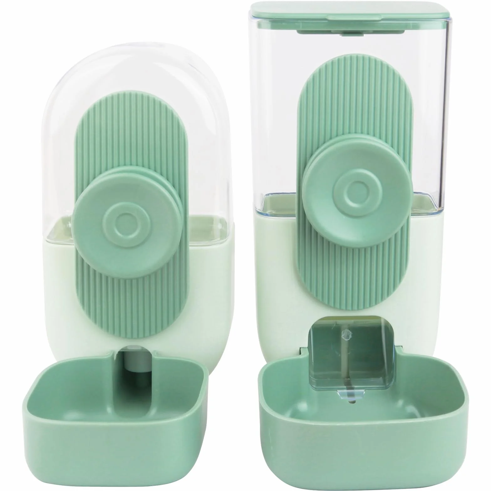 Distributeur Automatique de Nourriture à Suspendre pour Animaux - Mangeoire Eau pour Cage Chiot, Lapin, Cobaye, Furet, Chat, Chinchilla (vert)