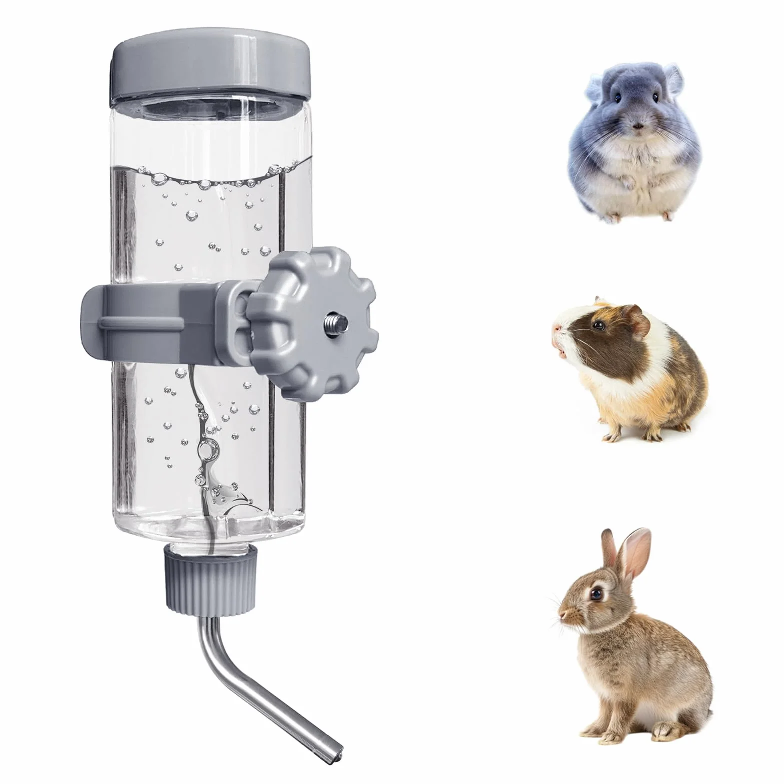 LOS ANDES Gourde pour Hamster 500 ML Pas de Fuite d'eau pour Petits Animaux