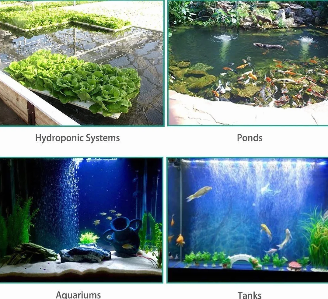 Accessoires de Pompe à Air pour Aquarium, Tuyau 5 m, 10 Clips, 3 Pierres, Séparateur 3 Voies, 6 Connecteurs