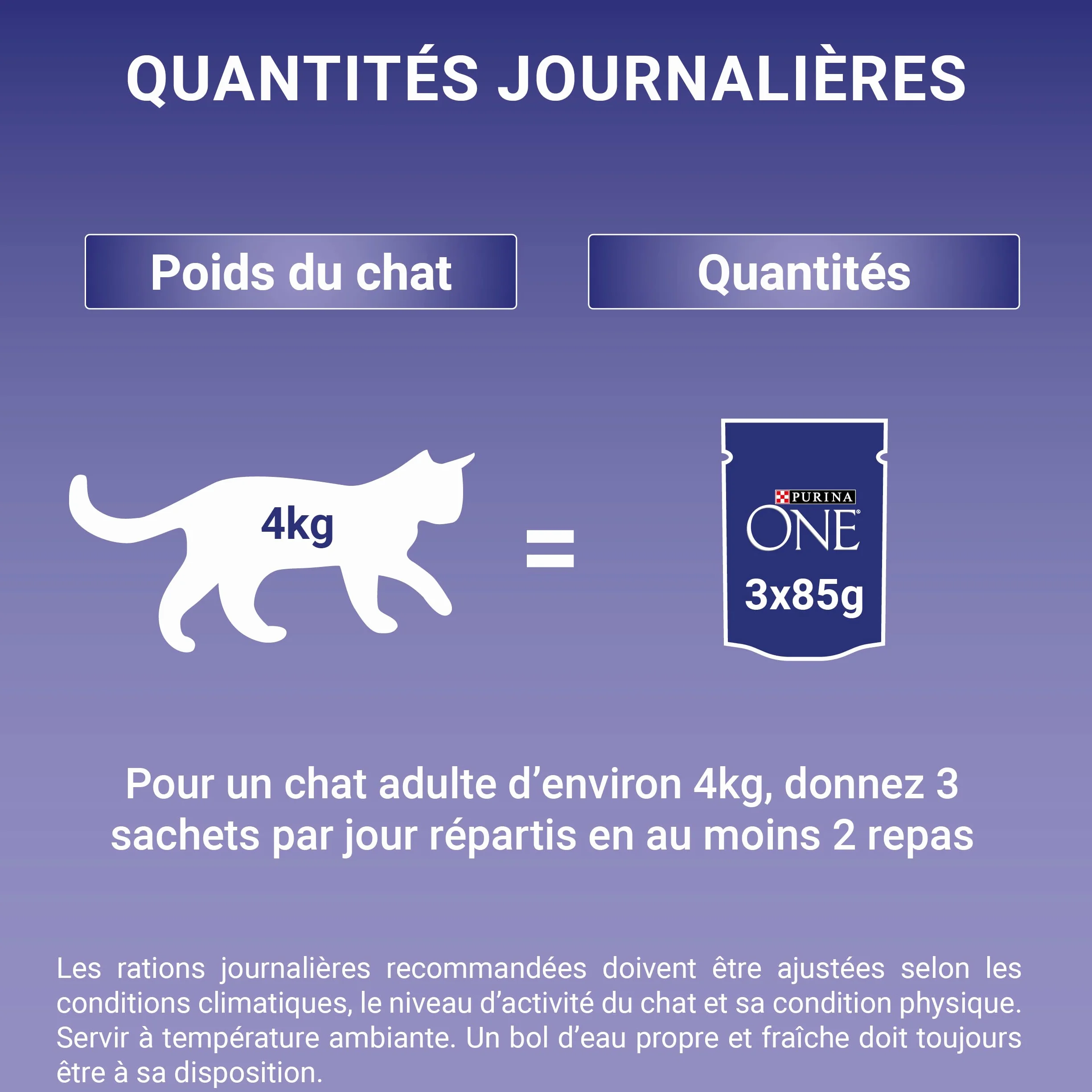 PURINA ONE BIFENSIS Chat Adulte Poulet Boeuf Effilés en Sauce Sachets Fraîcheur Lot de 12 (4 x 85g)