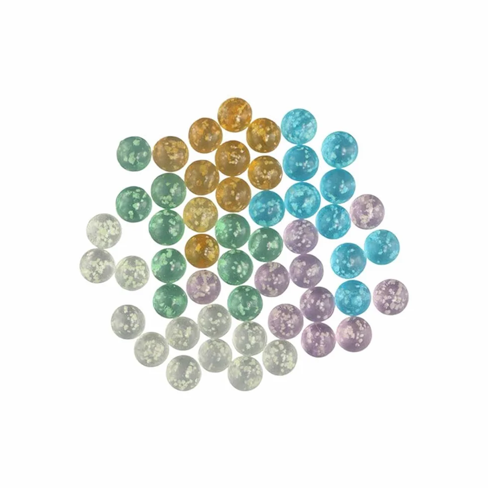 Billes de verre lumineuses 12 mm Lot de 10 pour jeux de flipper et décoration d'aquarium (doré)