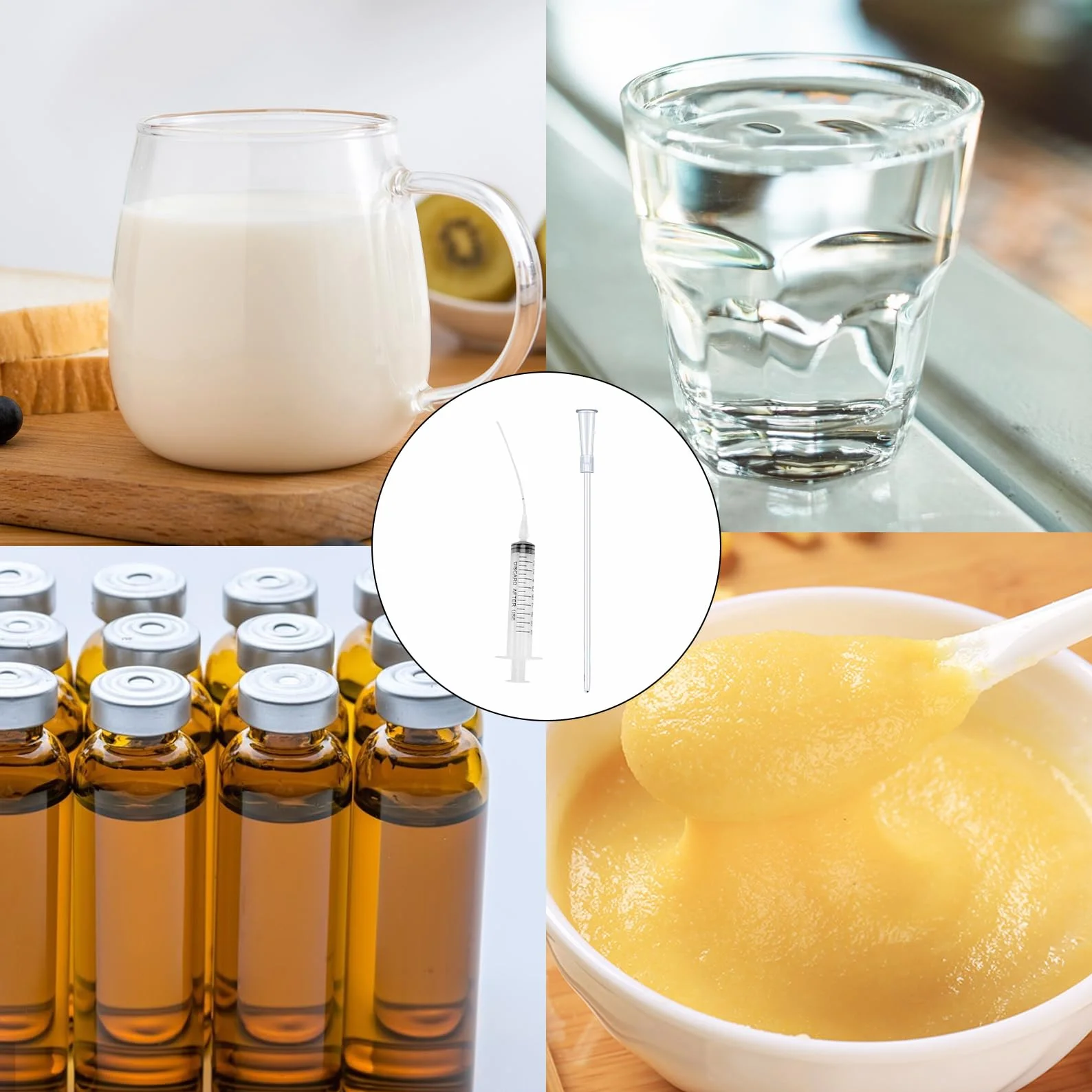 Sondes d'alimentation pour Oisillons 10 ML Lot de 12 avec Seringues et Tuyau