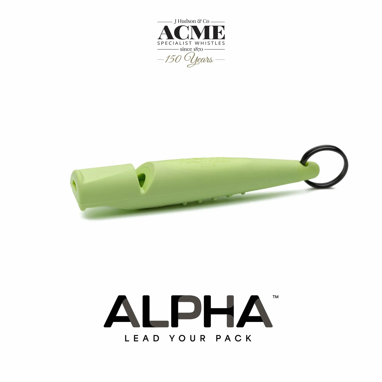 ACME Sifflet pour chien n° 210,5 Vert citron Grande portée Fréquence standardisée