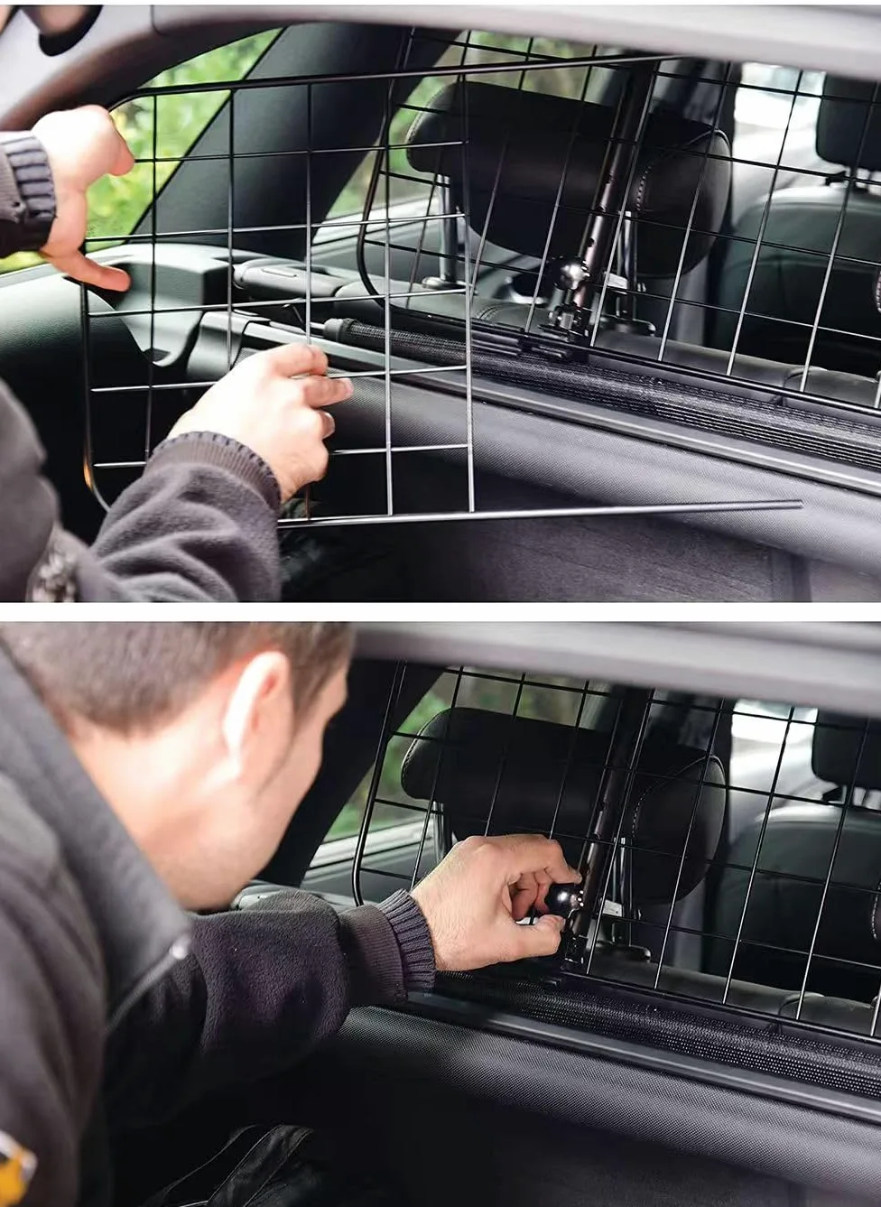 Grille de Protection pour Chien pour Seat Leon St (2013-2017), Grille de Séparation pour Chien Voiture, Barrière Animaux Barriere de Securite pour Chien de Voiture