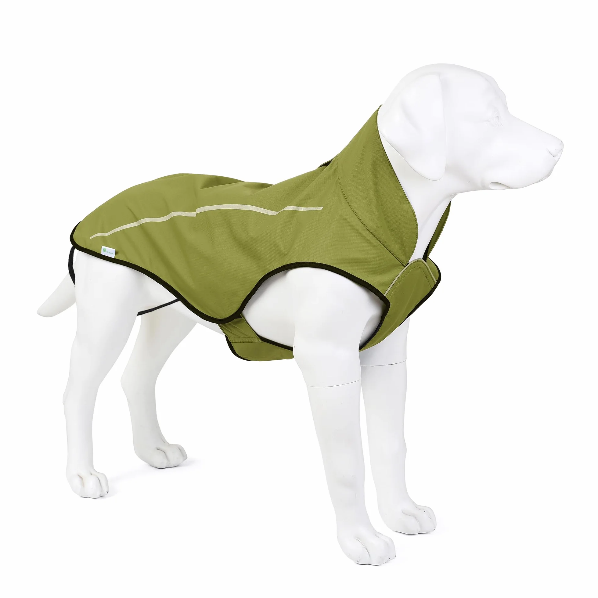 Mile High Life Imperméable pour Chien Veste de Pluie Réfléchissante Jaune Tilleul S