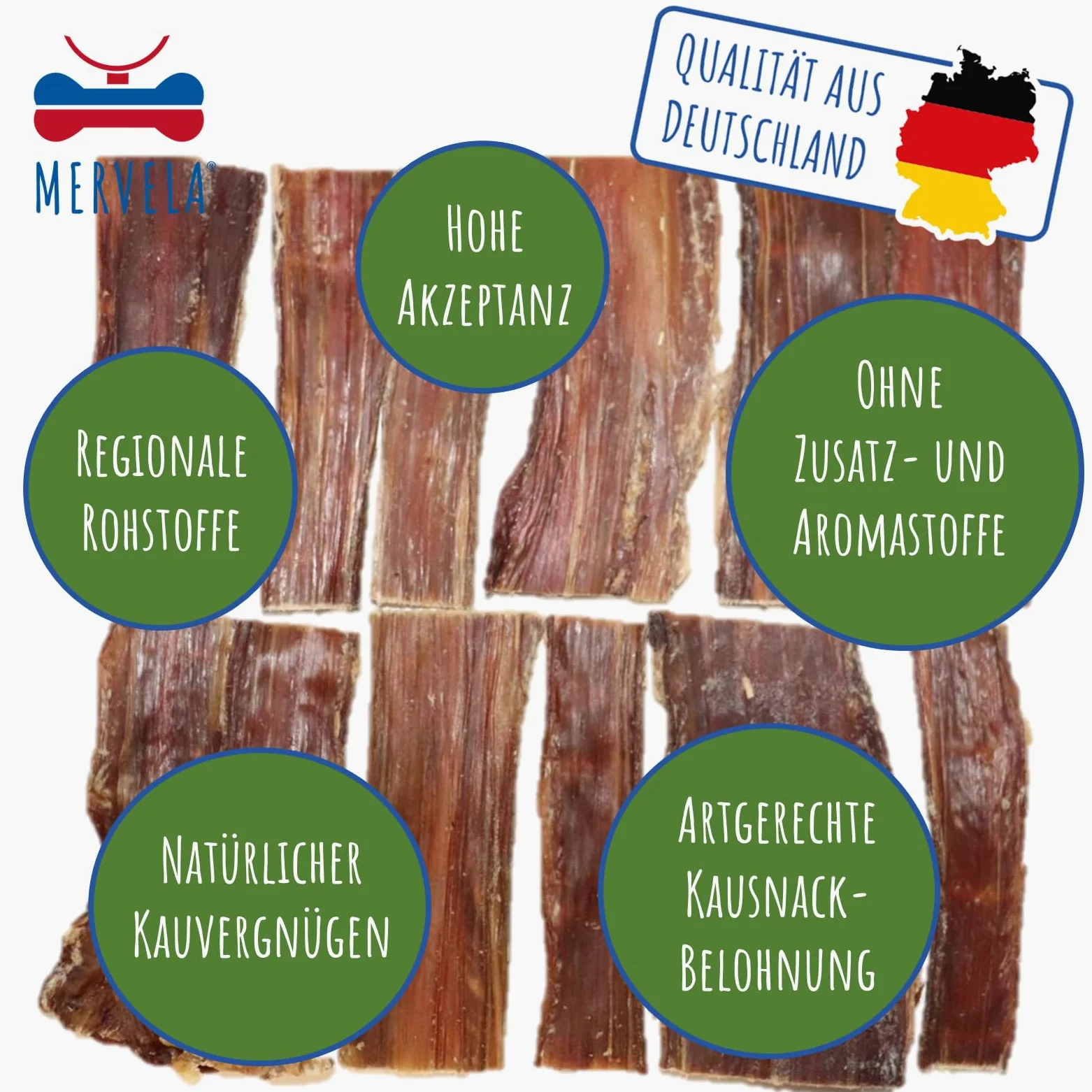 Viande séchée naturelle pour chien | Hypoallergénique | 100 % cheval | Séchée à l'air doux | Sans céréales | Friandise à mâcher de qualité supérieure en provenance d'Allemagne | 1 kg