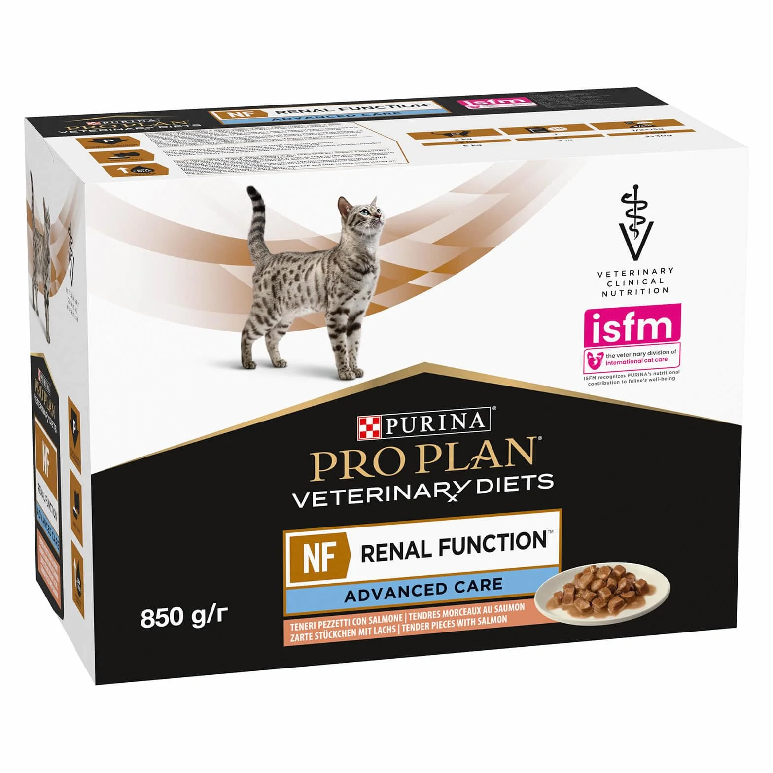 Purina Pro Plan Veterinary Diets NF RENAL Function Advanced Care Saumon 4 x 10 x 85 g Sachets frais