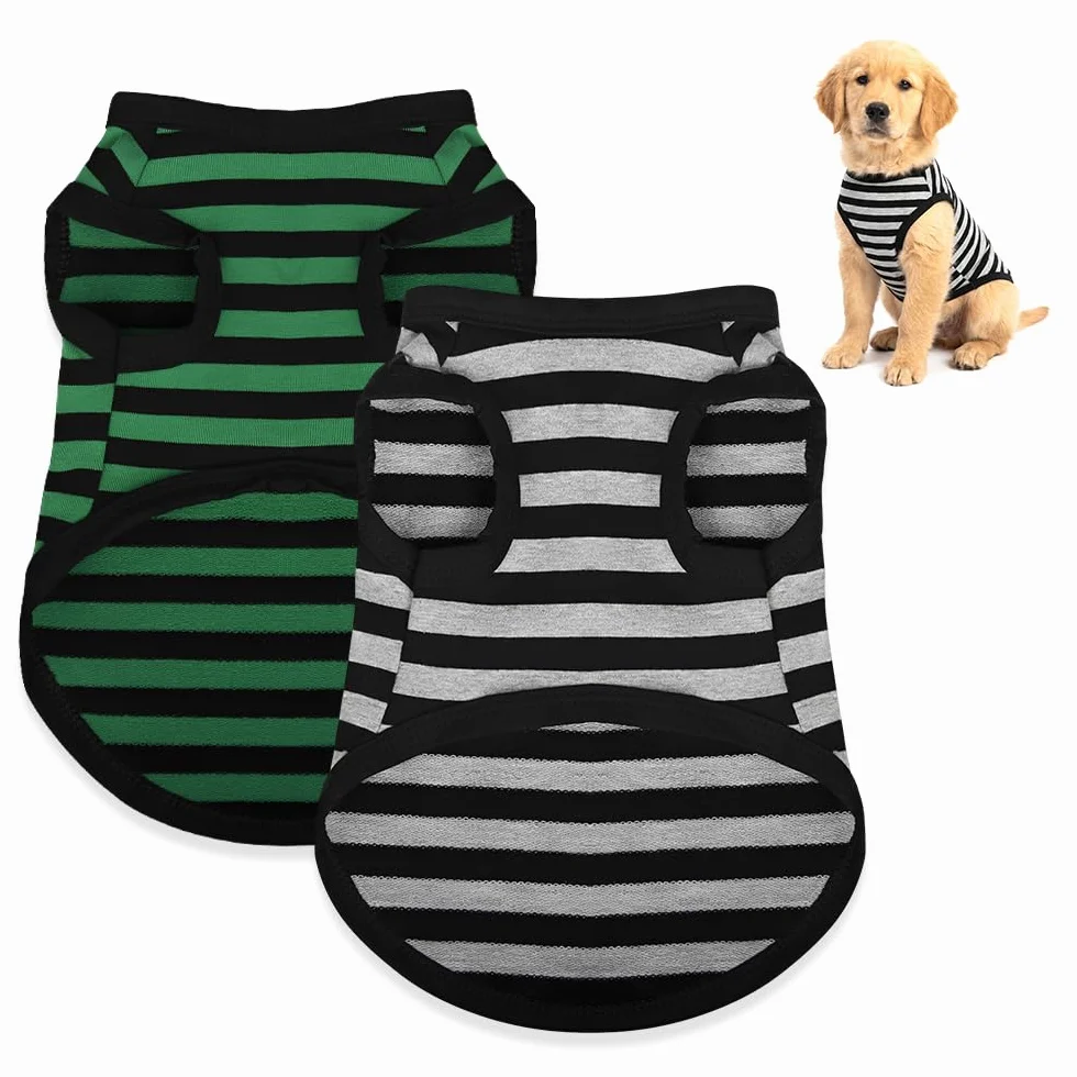 Chemises pour Chiens Petite Taille 2 Pièces Coton Protection Solaire