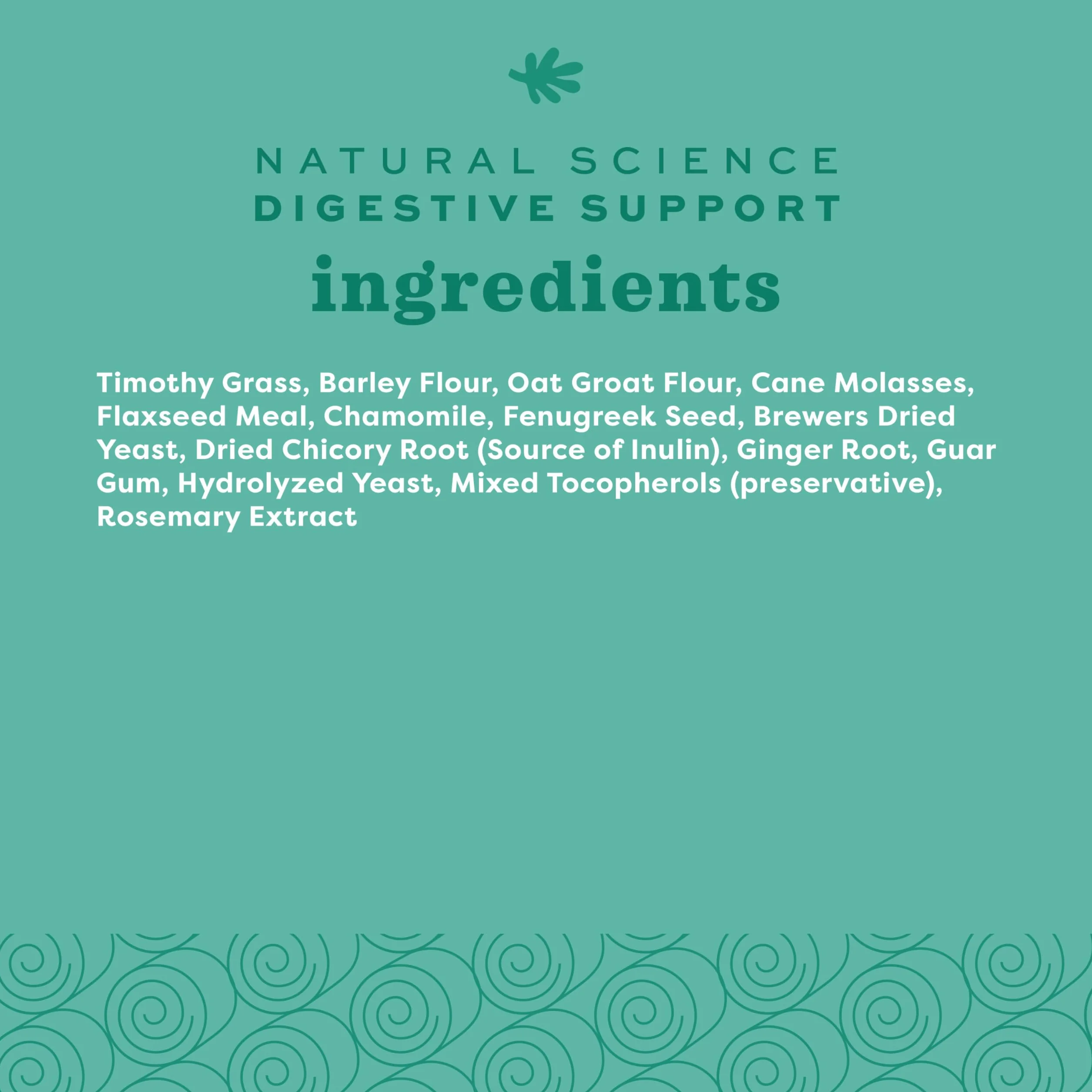 Oxbow Animal Health Natural Science Support digestif Complément Alimentaire Haute teneur en Fibres pour Lapin Cochon d'Inde Foin Timothy Racine chicorée