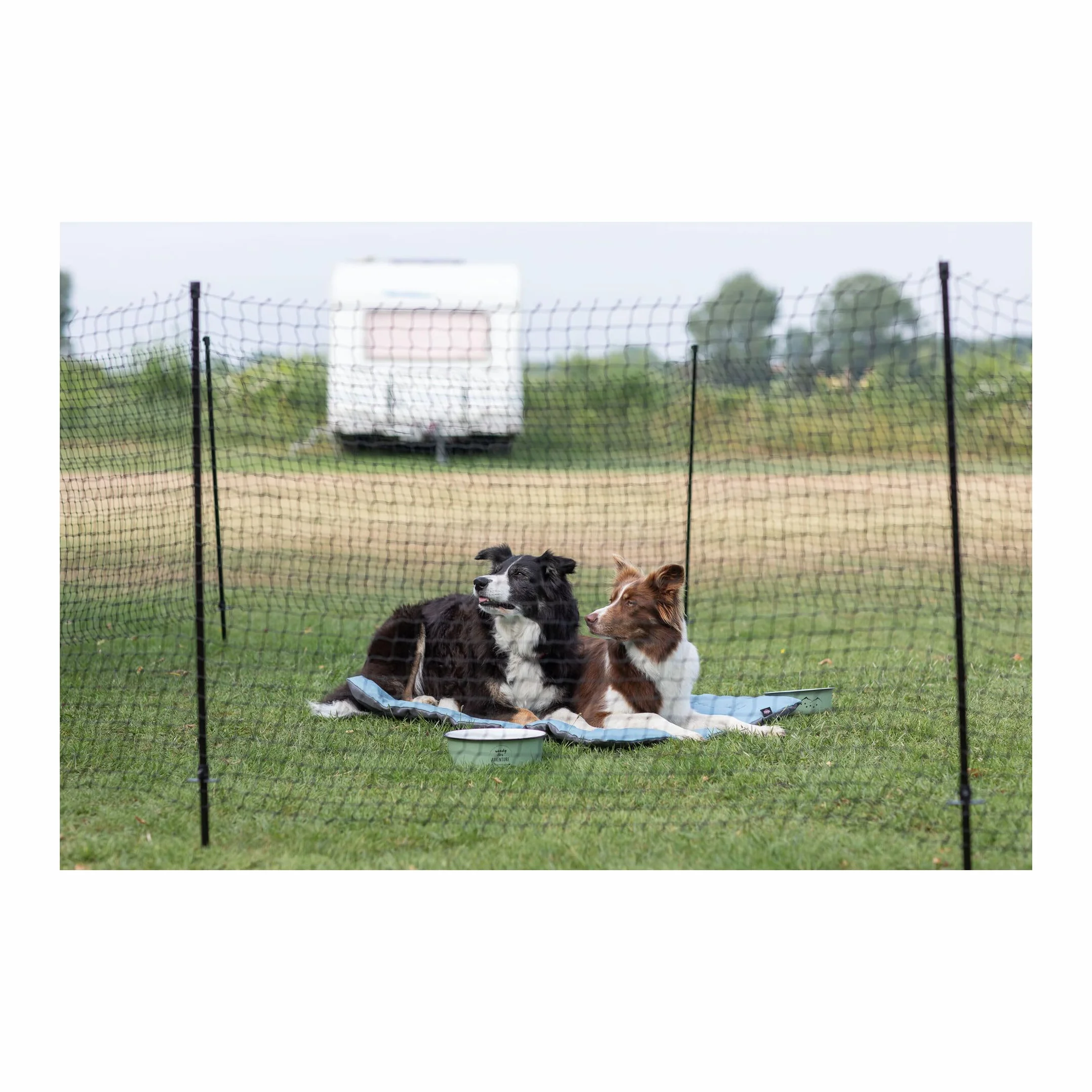 Trixie Clôture Mobile pour Chiens 15m Noir