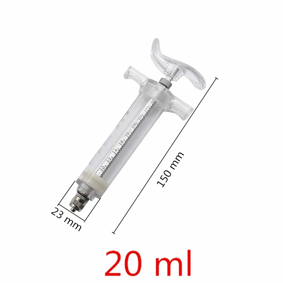 Seringue d'alimentation pour bébé oiseaux avec 6 tubes de gavage incurvés 20ML
